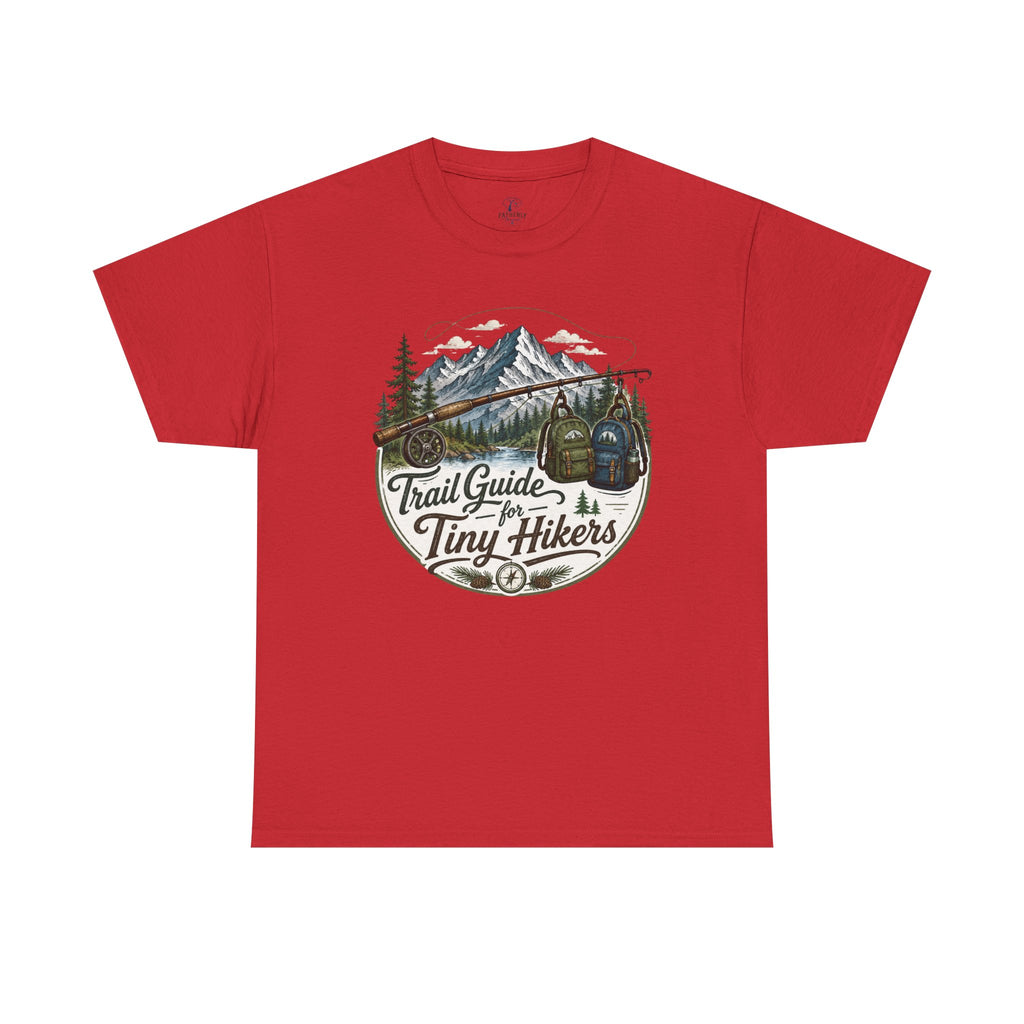 Trail Guide for Tiny Hikers TShirt Mountain Hiking Badge Tee