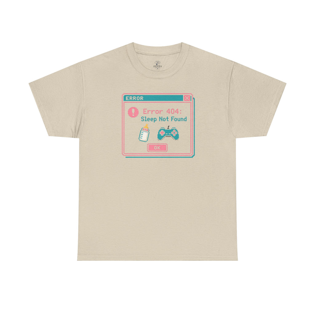 Error 404 "Sleep Not Found" Tee Cute Gamer Vaporwave Graphic TShirt