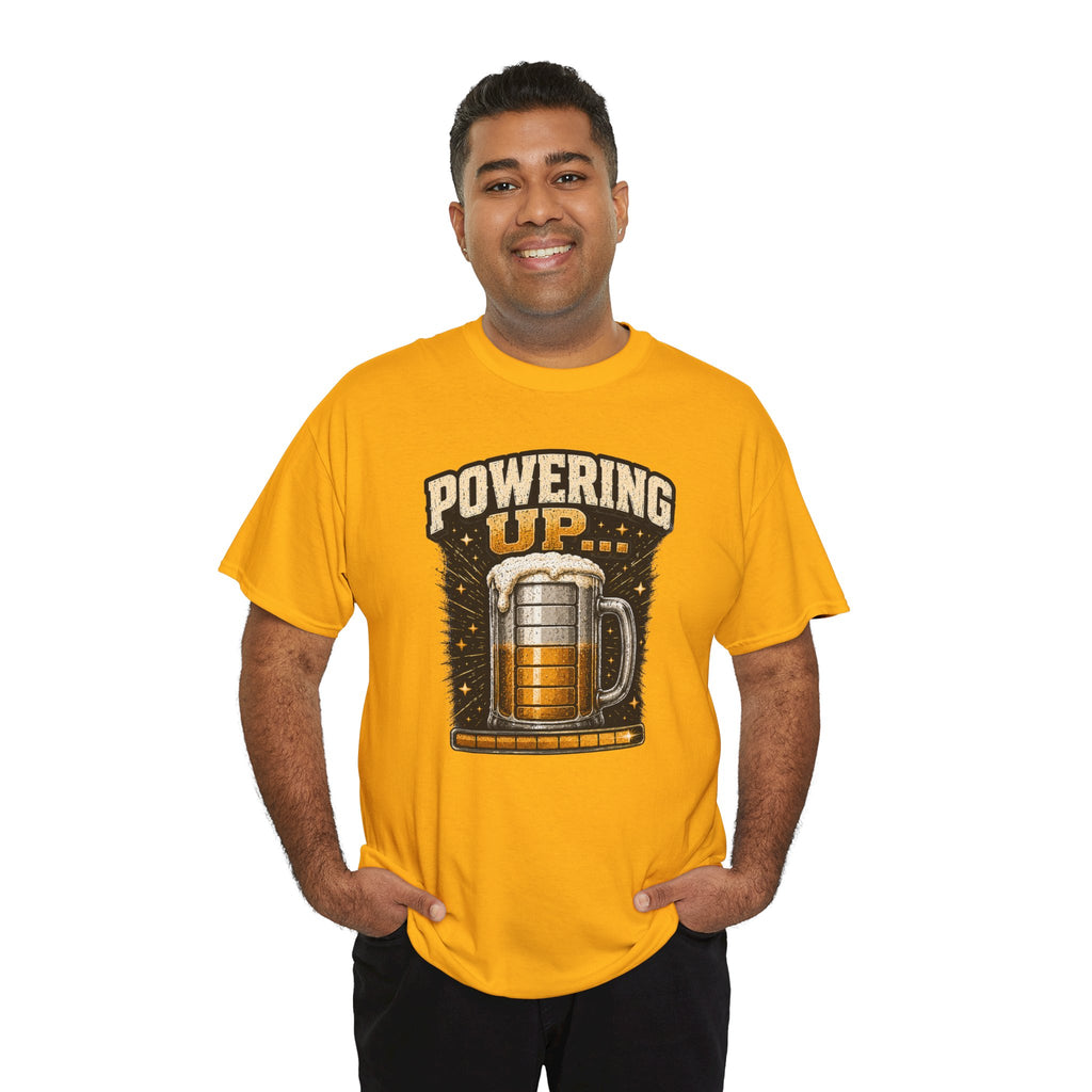Powering Up Beer Mug T‑Shirt