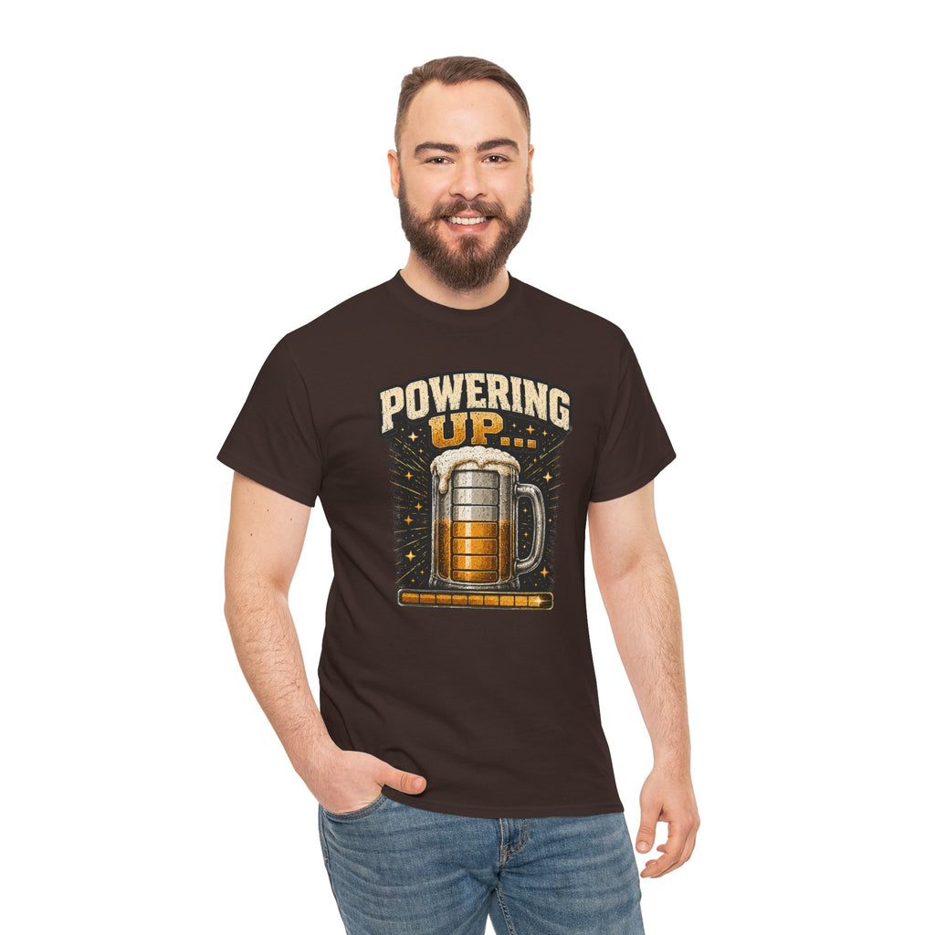 Powering Up Beer Mug T‑Shirt