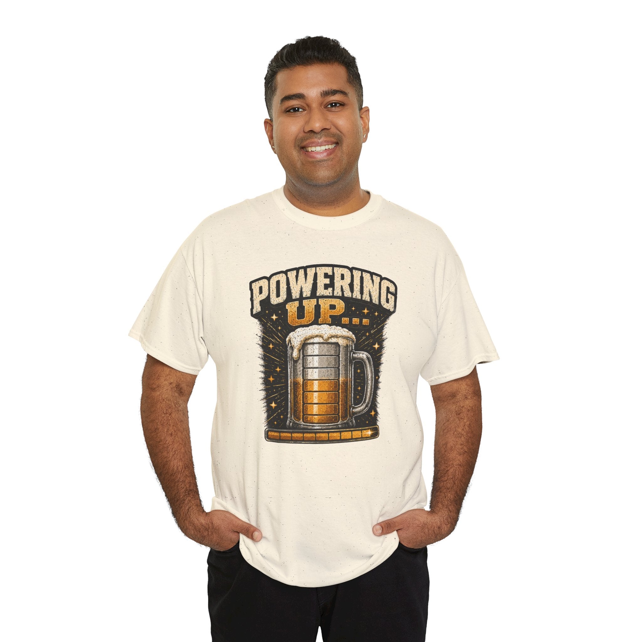 Powering Up Beer Mug T‑Shirt