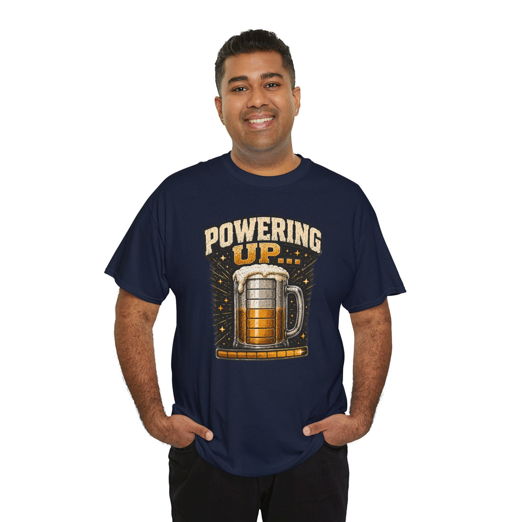 Powering Up Beer Mug T‑Shirt