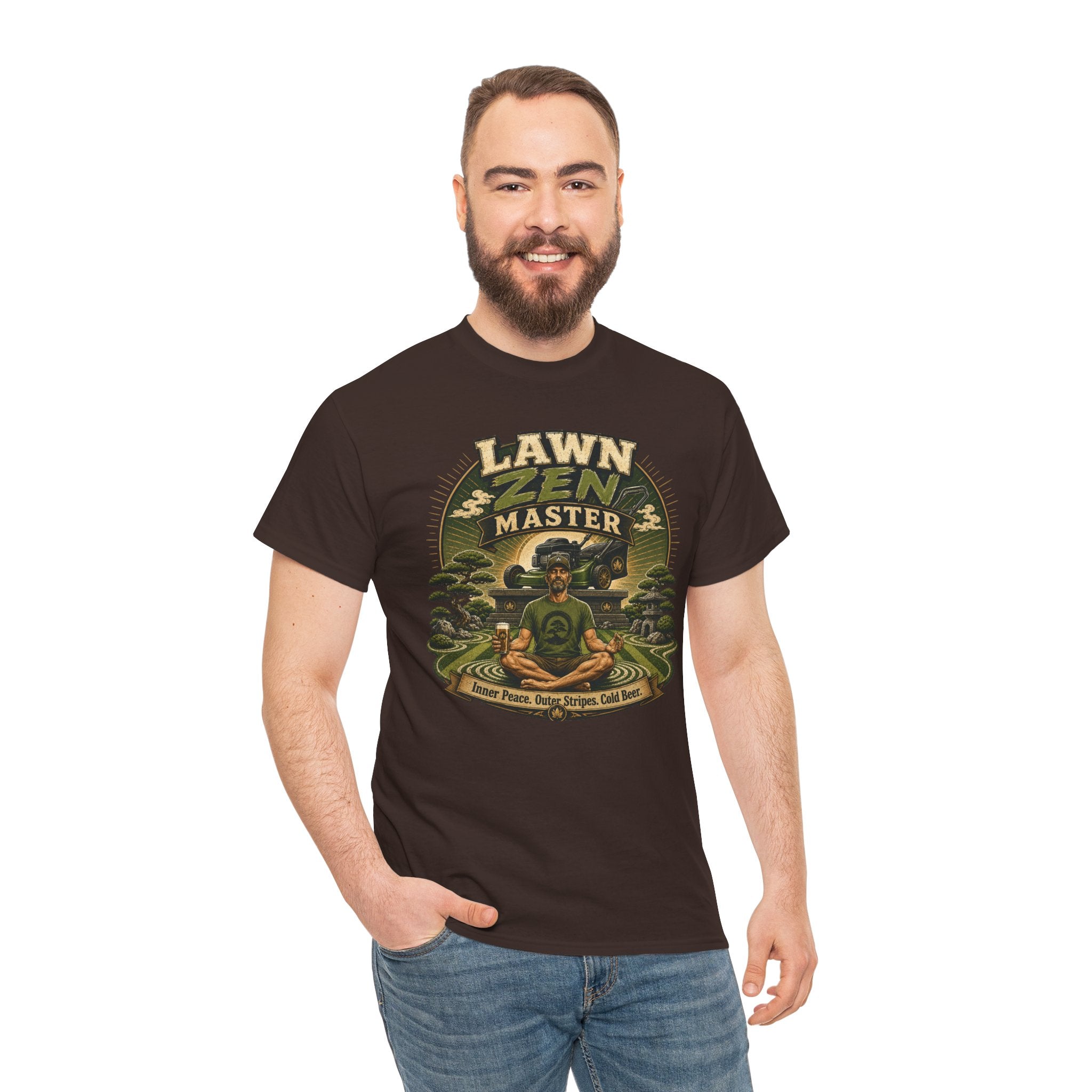 Lawn Zen Master T-Shirt – Gardening Humor Tee