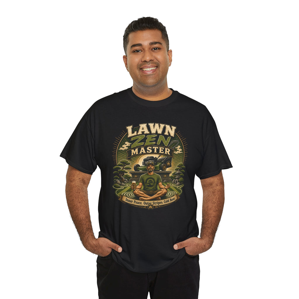 Lawn Zen Master T-Shirt – Gardening Humor Tee