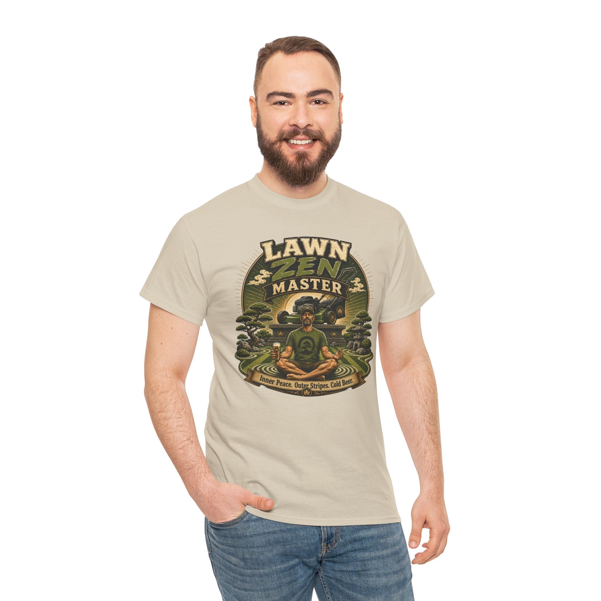 Lawn Zen Master T-Shirt – Gardening Humor Tee