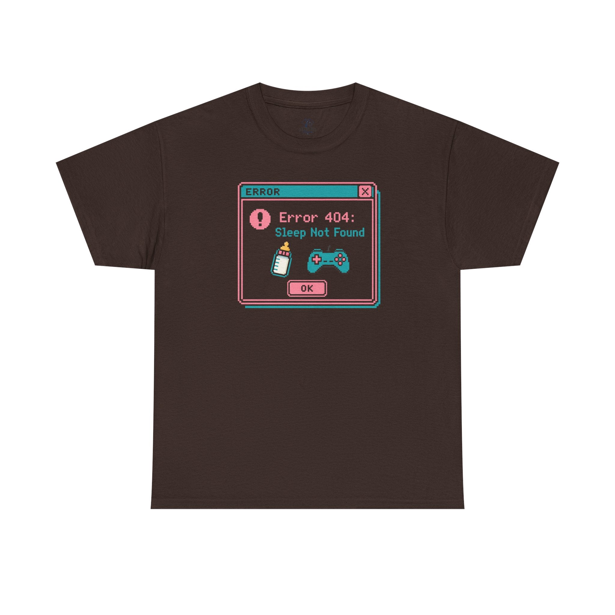 Error 404 "Sleep Not Found" Tee Cute Gamer Vaporwave Graphic TShirt