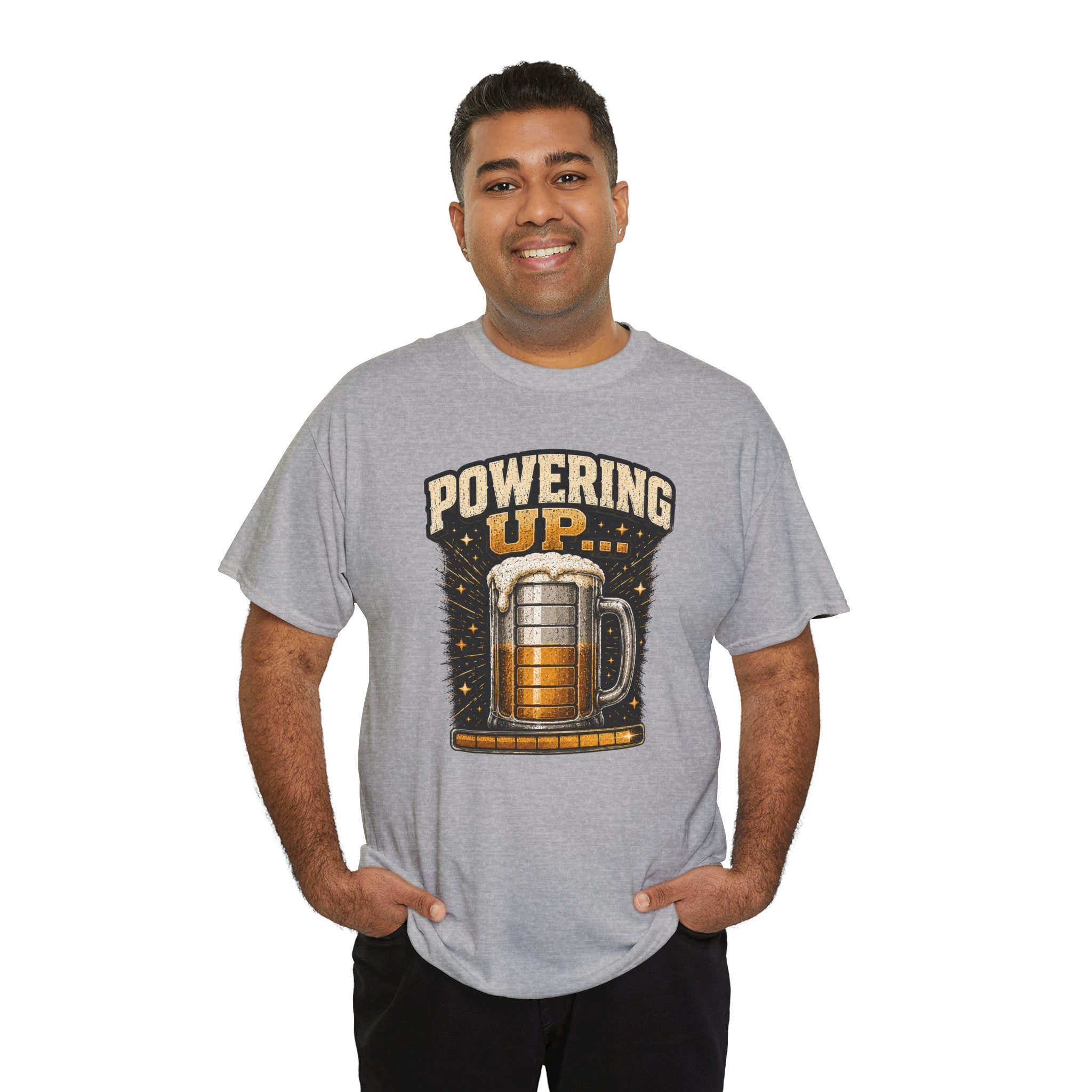 Powering Up Beer Mug T‑Shirt