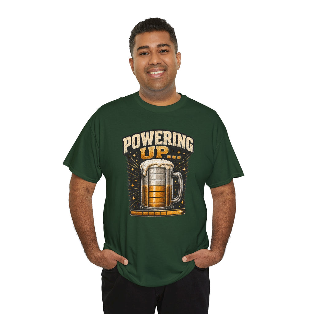 Powering Up Beer Mug T‑Shirt