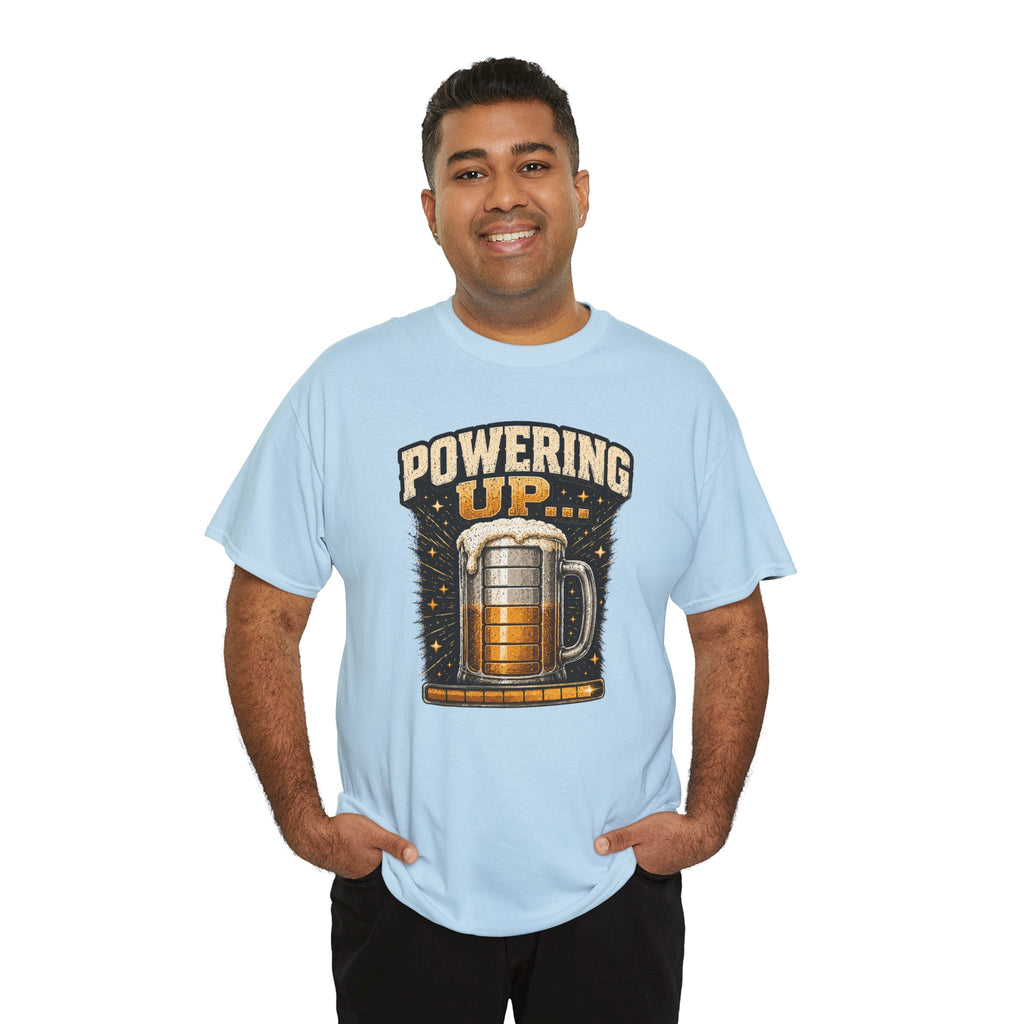 Powering Up Beer Mug T‑Shirt