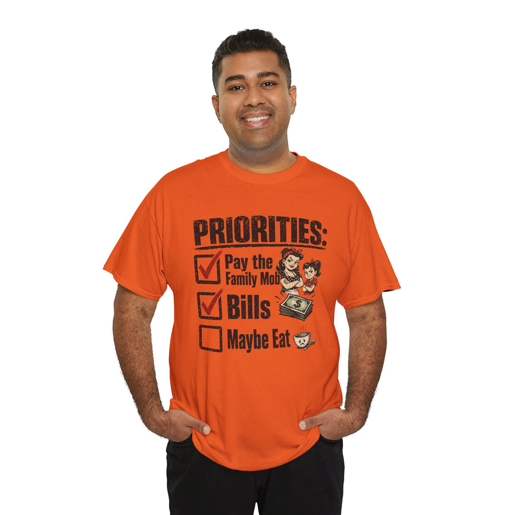 Priorities: Pay the Family, Bills, Maybe Eat T-Shirt