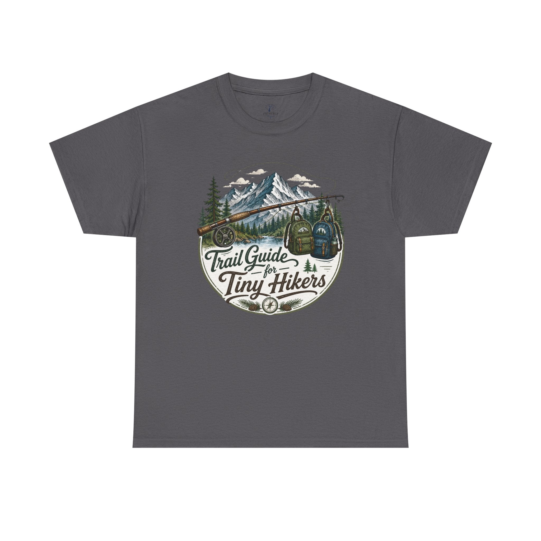 Trail Guide for Tiny Hikers TShirt Mountain Hiking Badge Tee