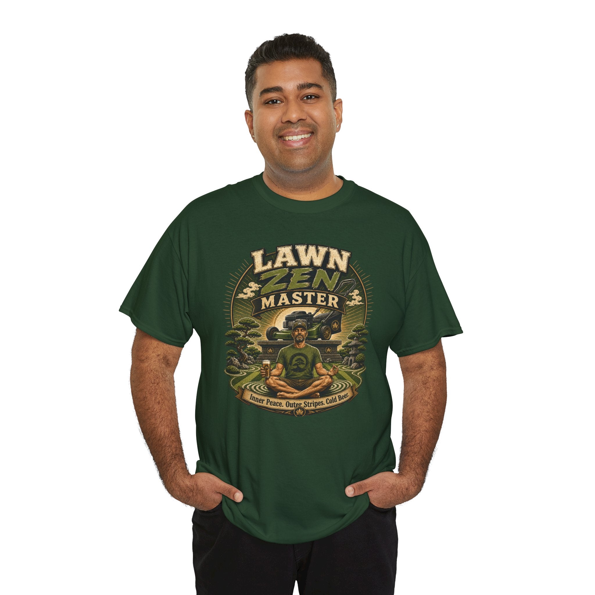 Lawn Zen Master T-Shirt – Gardening Humor Tee