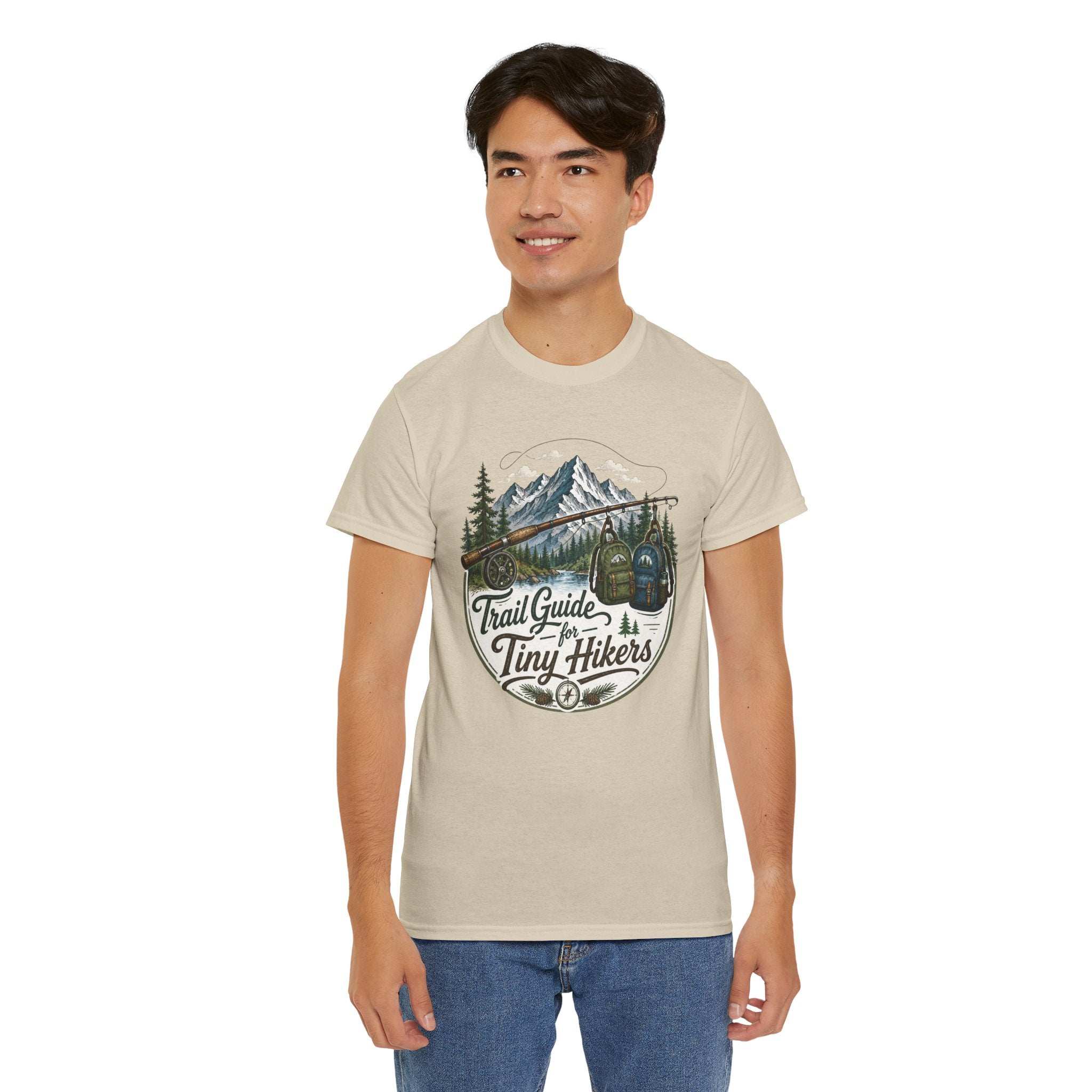 Trail Guide for Tiny Hikers TShirt Mountain Hiking Badge Tee