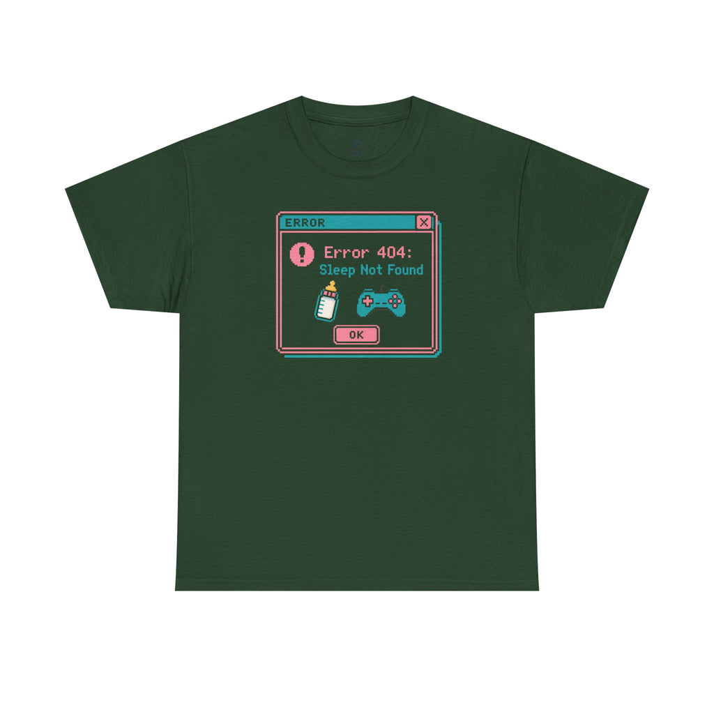 Error 404 "Sleep Not Found" Tee Cute Gamer Vaporwave Graphic TShirt