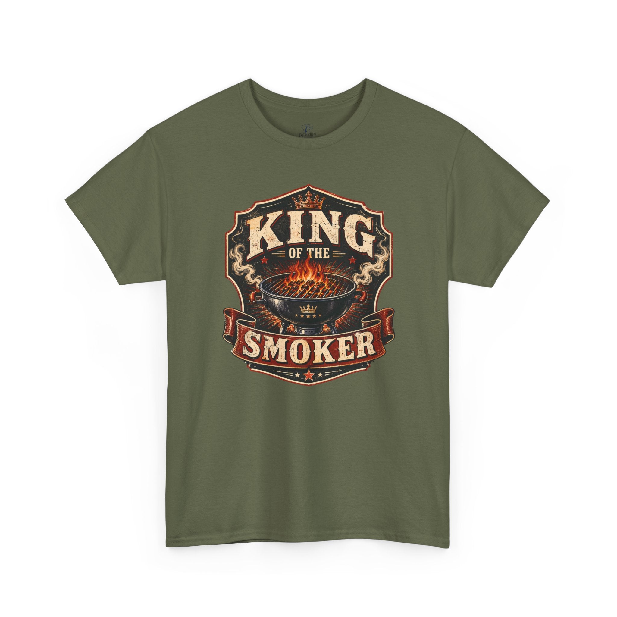 King of the Smoker TShirt  BBQ Grill Master Graphic Tee