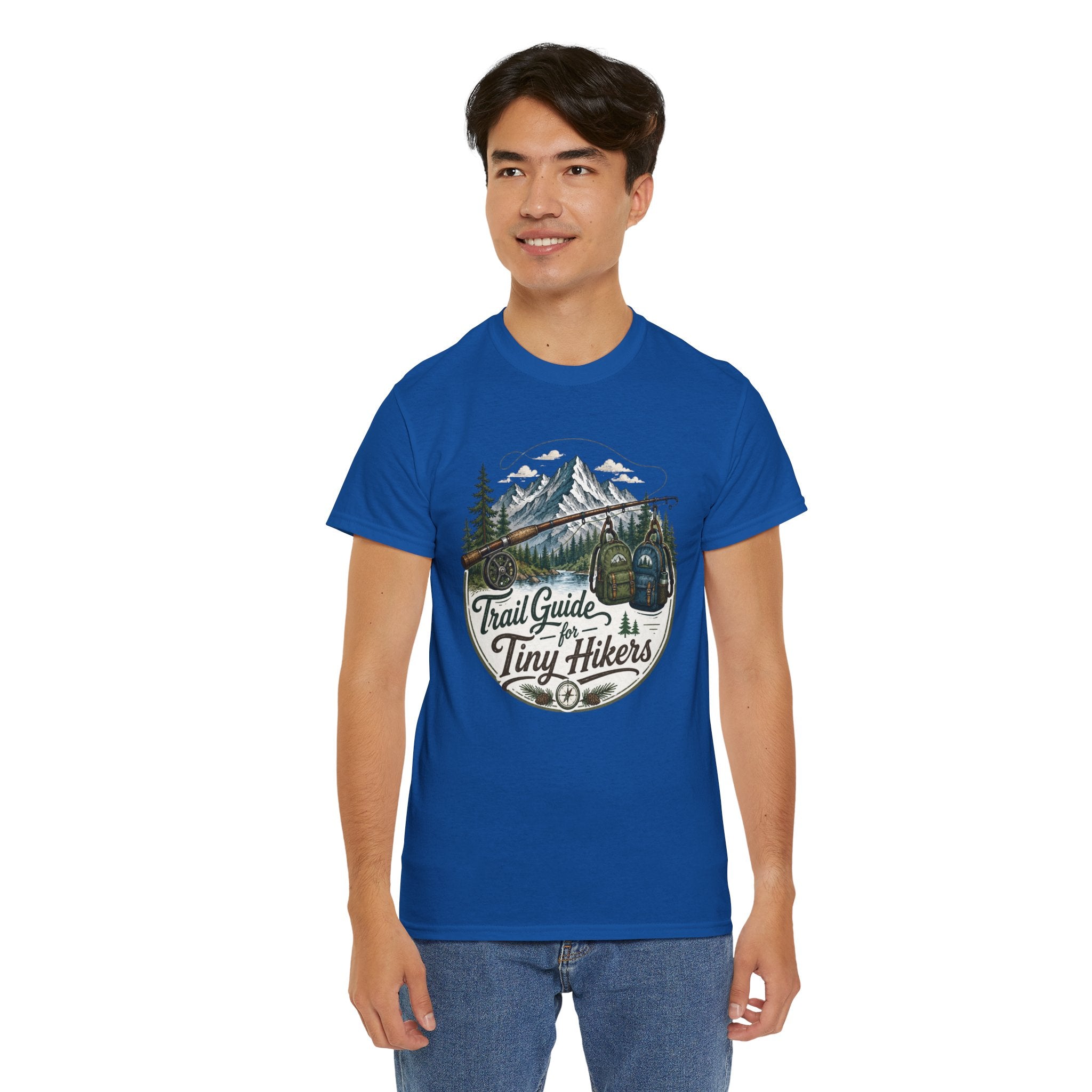 Trail Guide for Tiny Hikers TShirt Mountain Hiking Badge Tee