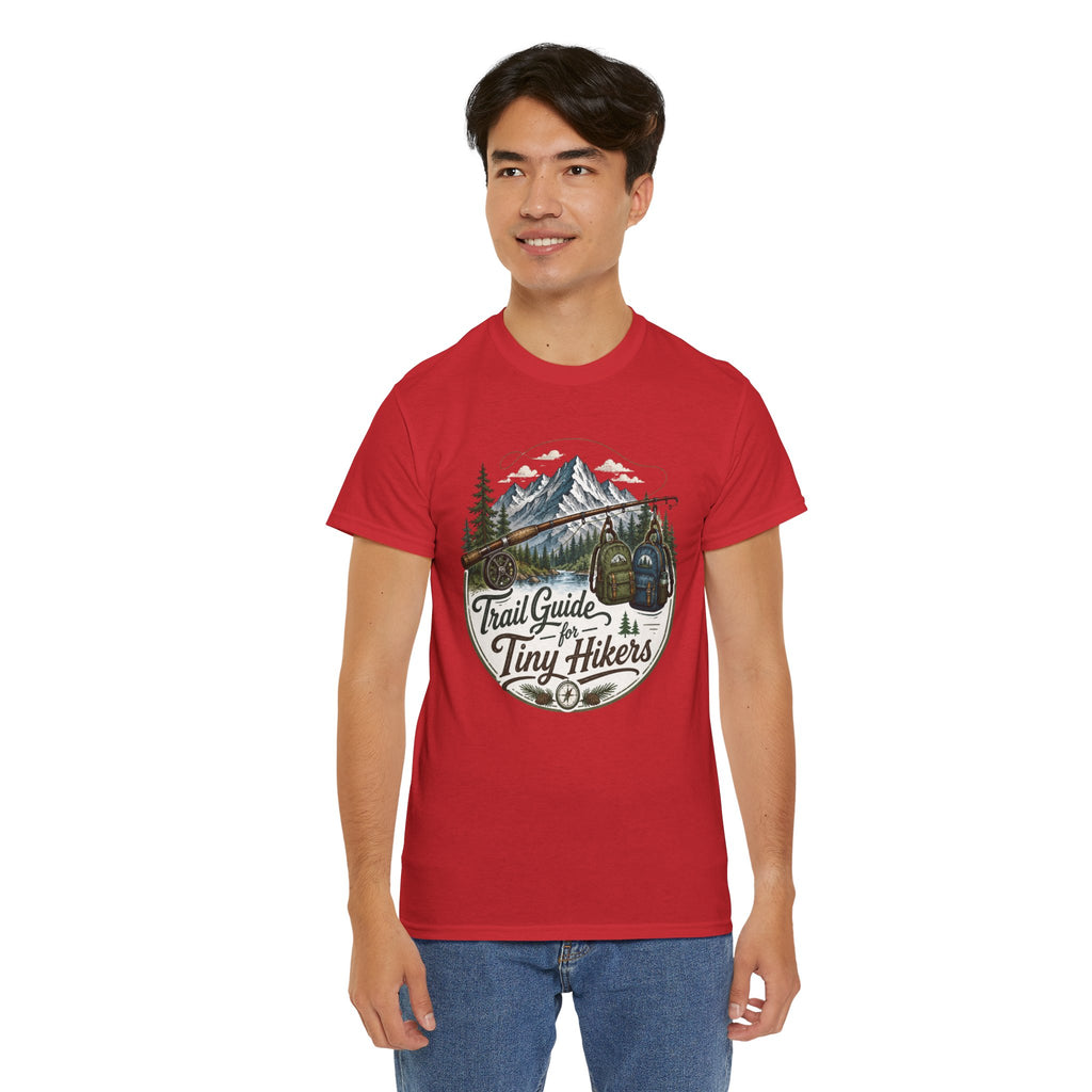 Trail Guide for Tiny Hikers TShirt Mountain Hiking Badge Tee