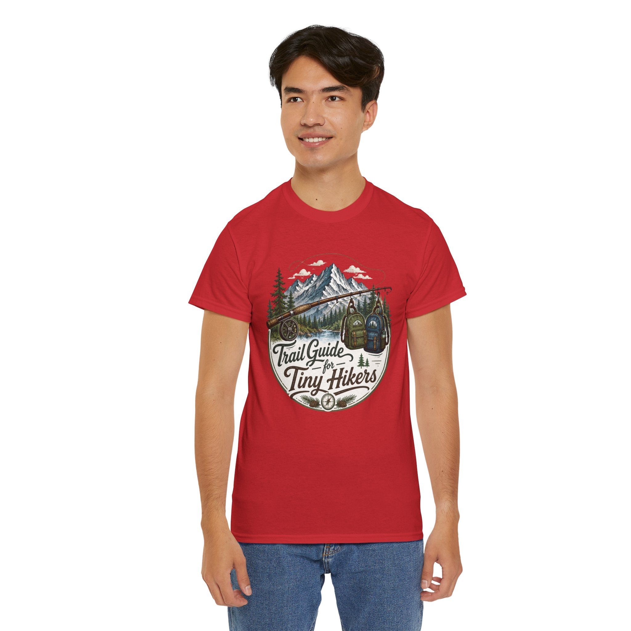 Trail Guide for Tiny Hikers TShirt Mountain Hiking Badge Tee