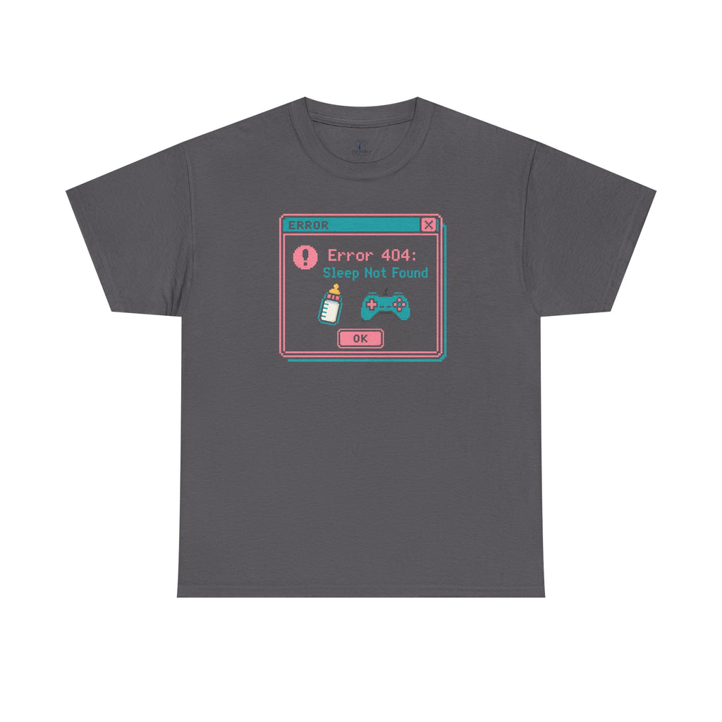 Error 404 "Sleep Not Found" Tee Cute Gamer Vaporwave Graphic TShirt
