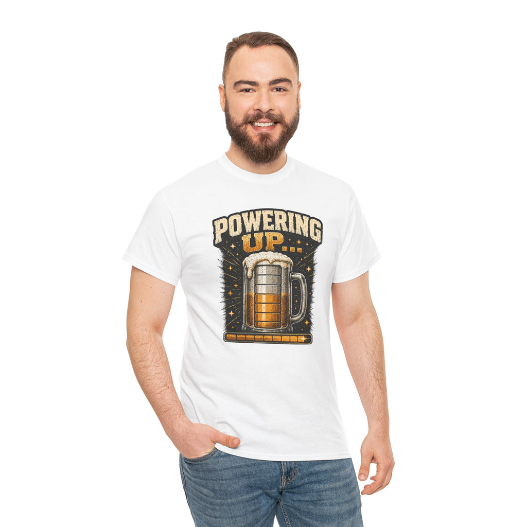 Powering Up Beer Mug T‑Shirt