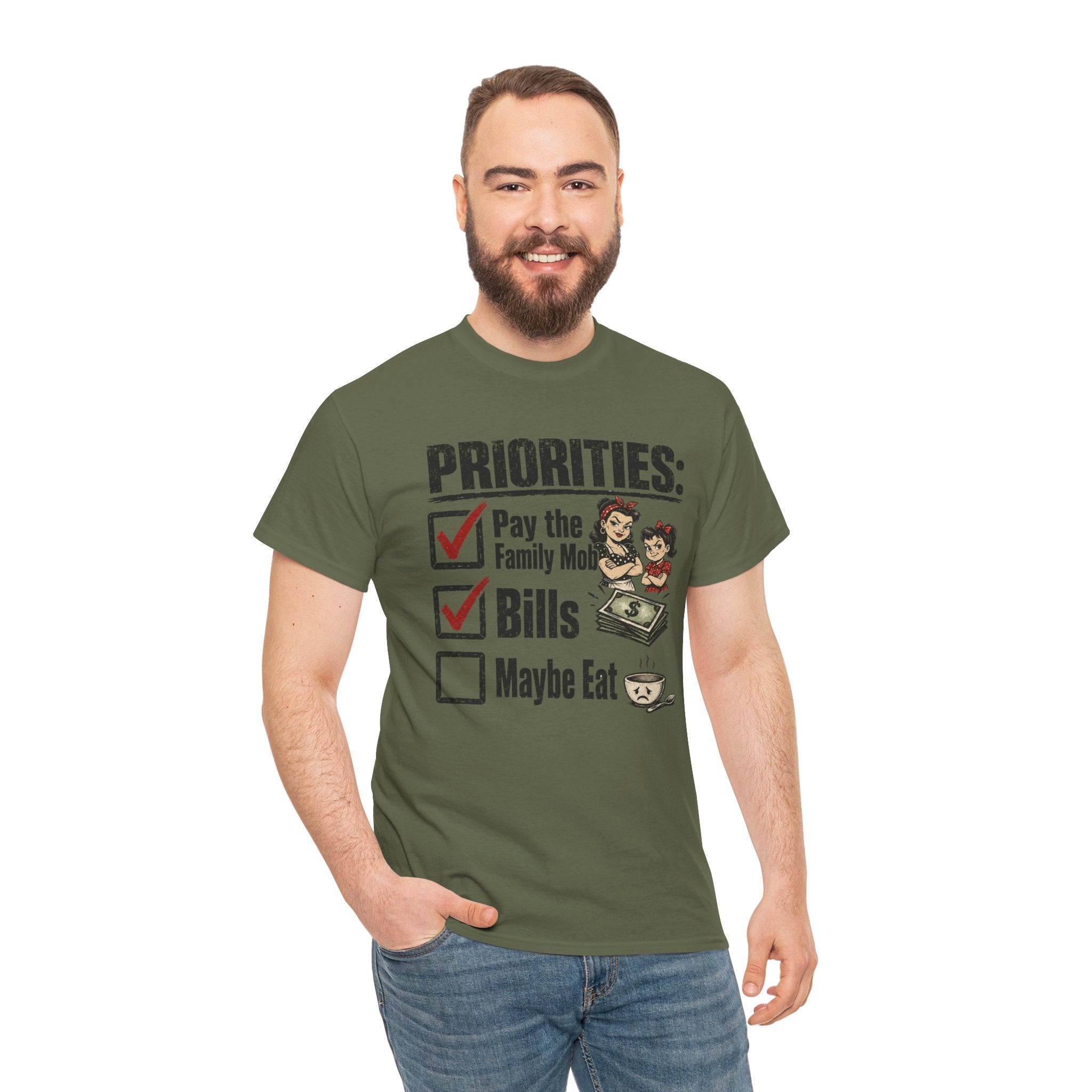 Priorities: Pay the Family, Bills, Maybe Eat T-Shirt