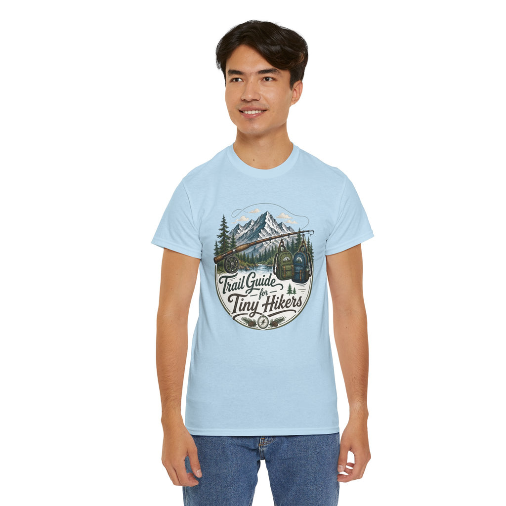 Trail Guide for Tiny Hikers TShirt Mountain Hiking Badge Tee