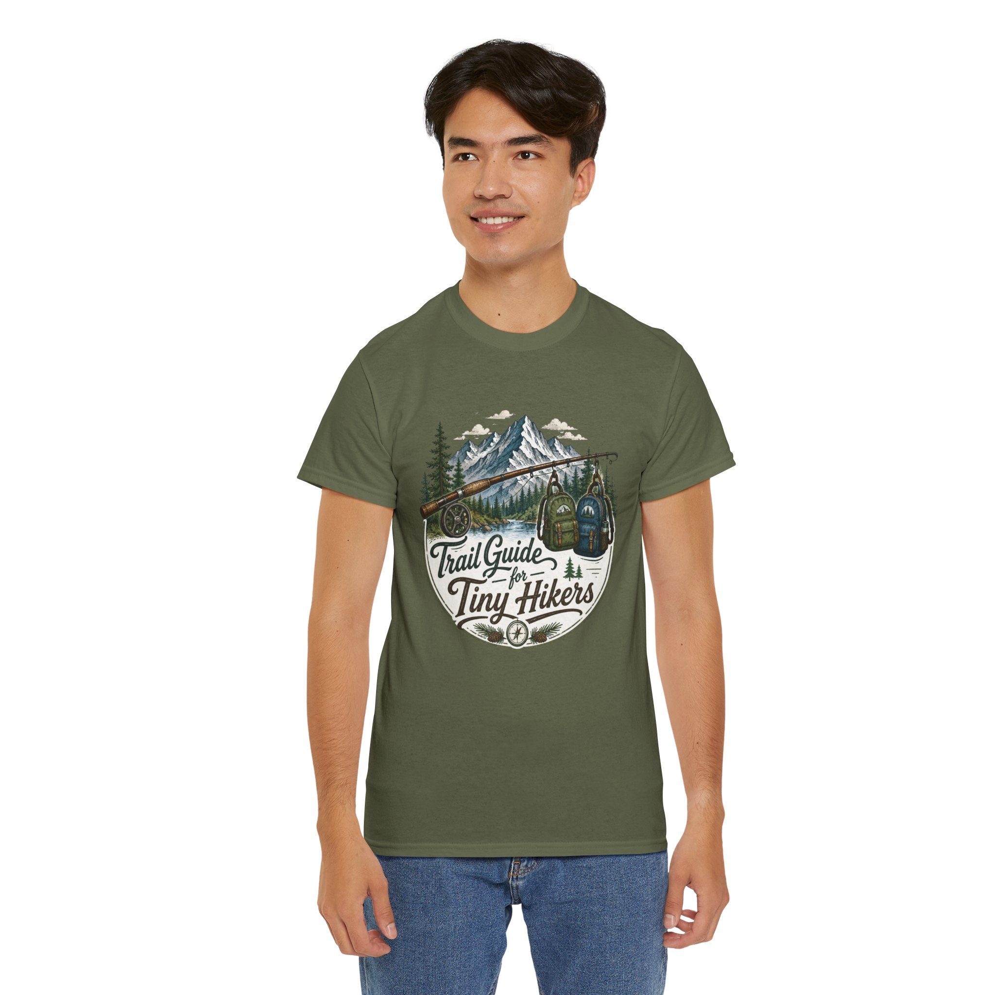 Trail Guide for Tiny Hikers TShirt Mountain Hiking Badge Tee