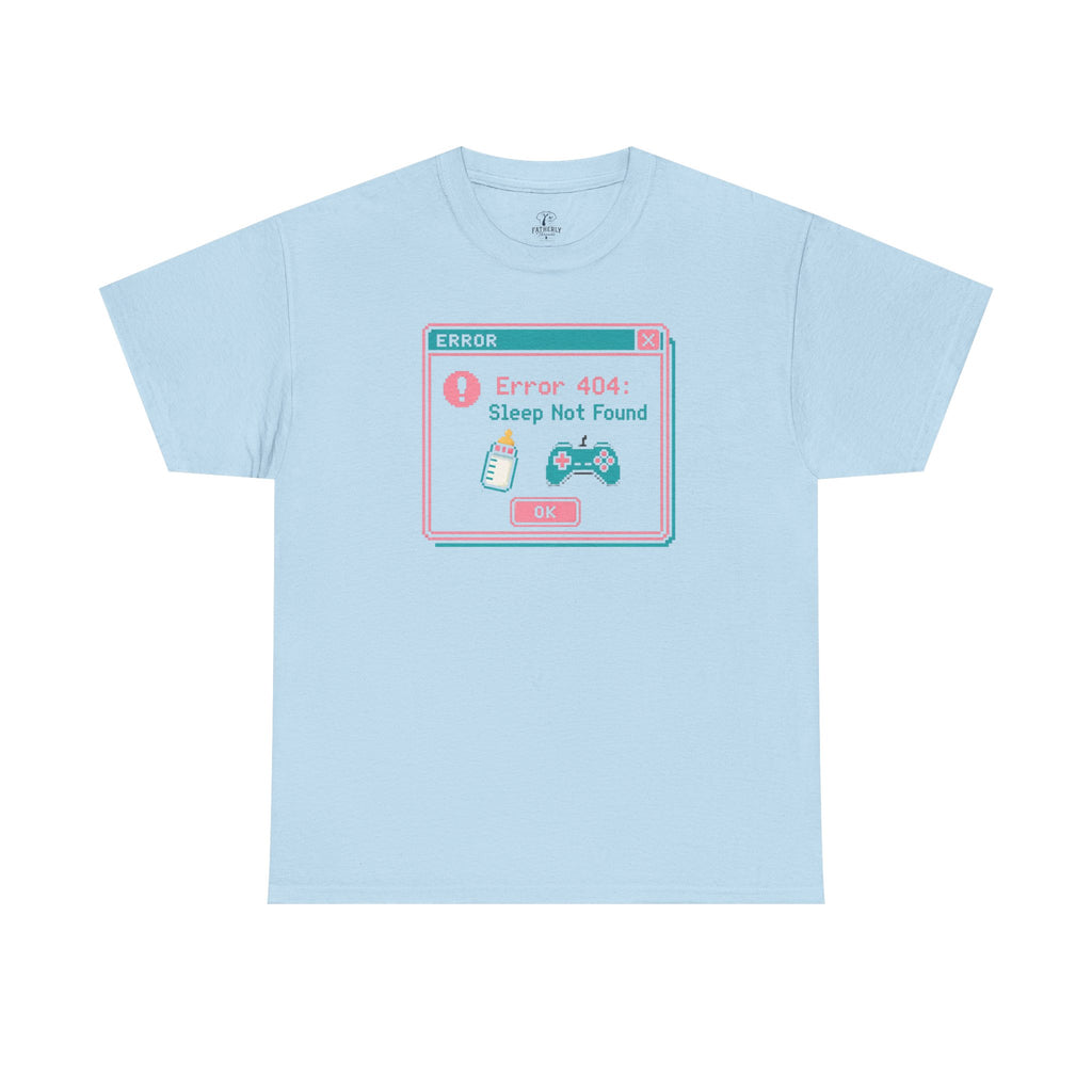 Error 404 "Sleep Not Found" Tee Cute Gamer Vaporwave Graphic TShirt