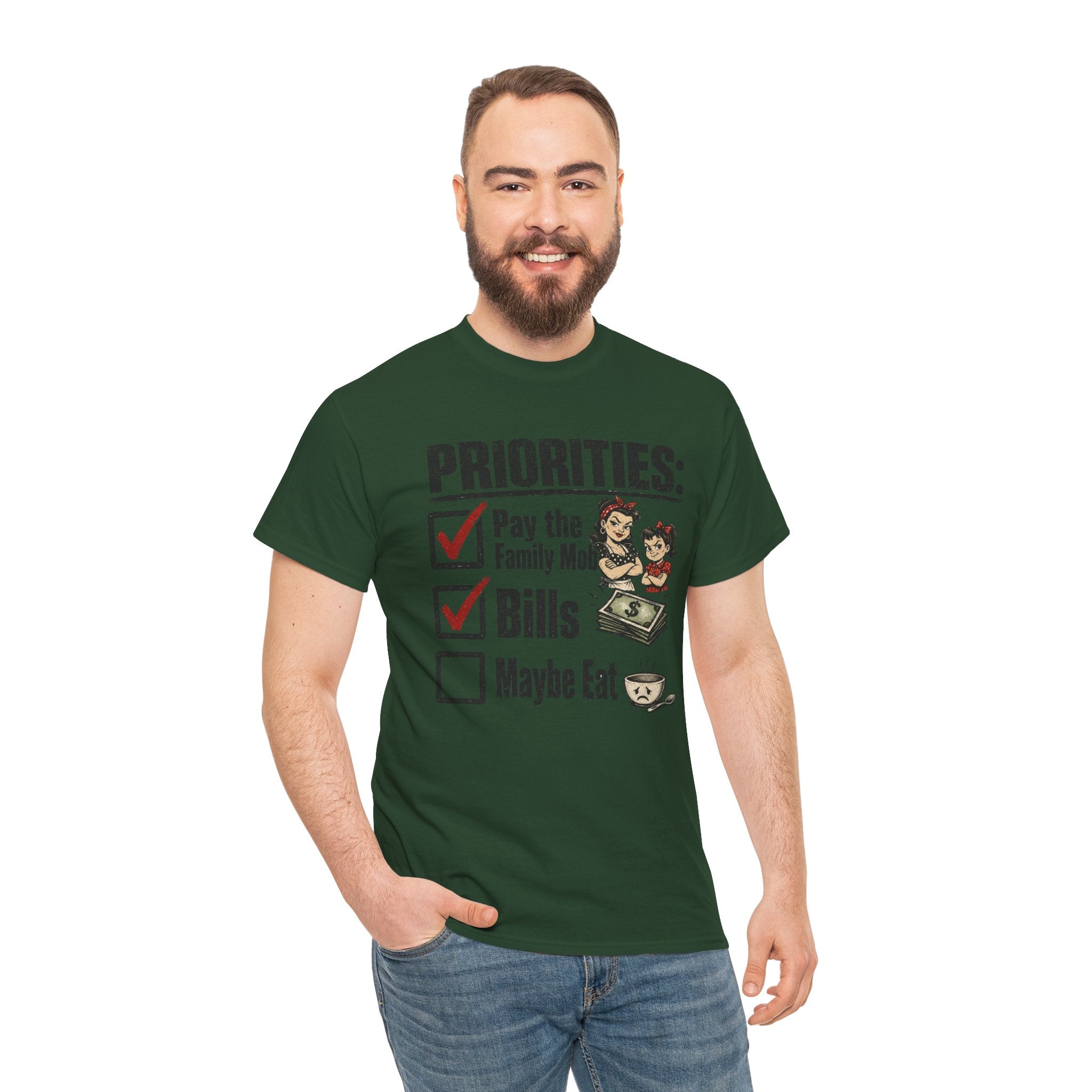 Priorities: Pay the Family, Bills, Maybe Eat T-Shirt