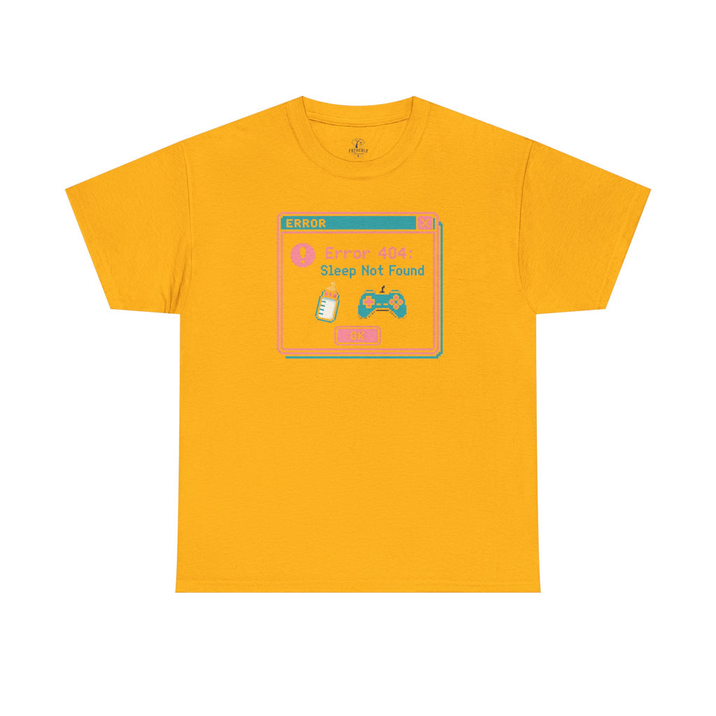 Error 404 "Sleep Not Found" Tee Cute Gamer Vaporwave Graphic TShirt