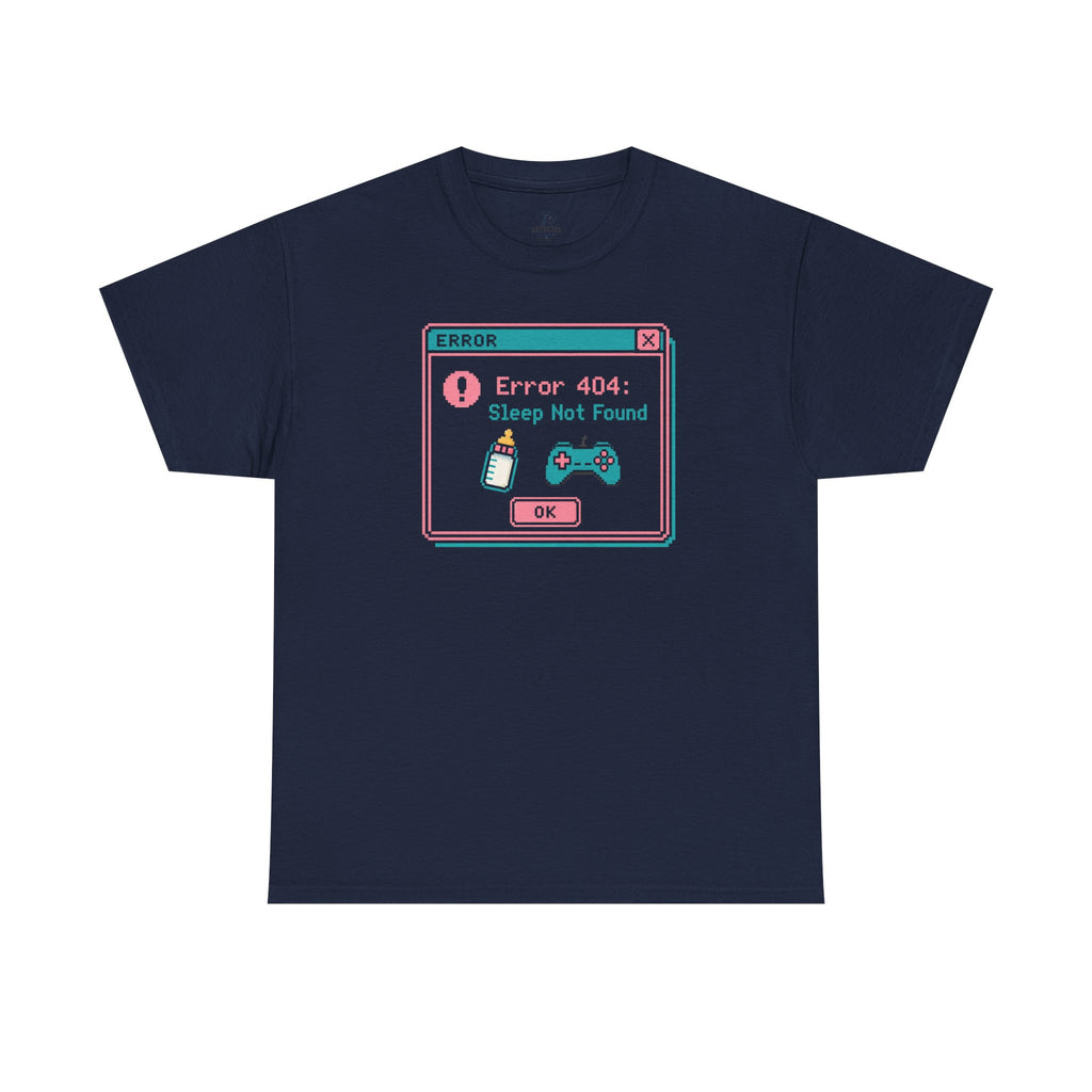 Error 404 "Sleep Not Found" Tee Cute Gamer Vaporwave Graphic TShirt