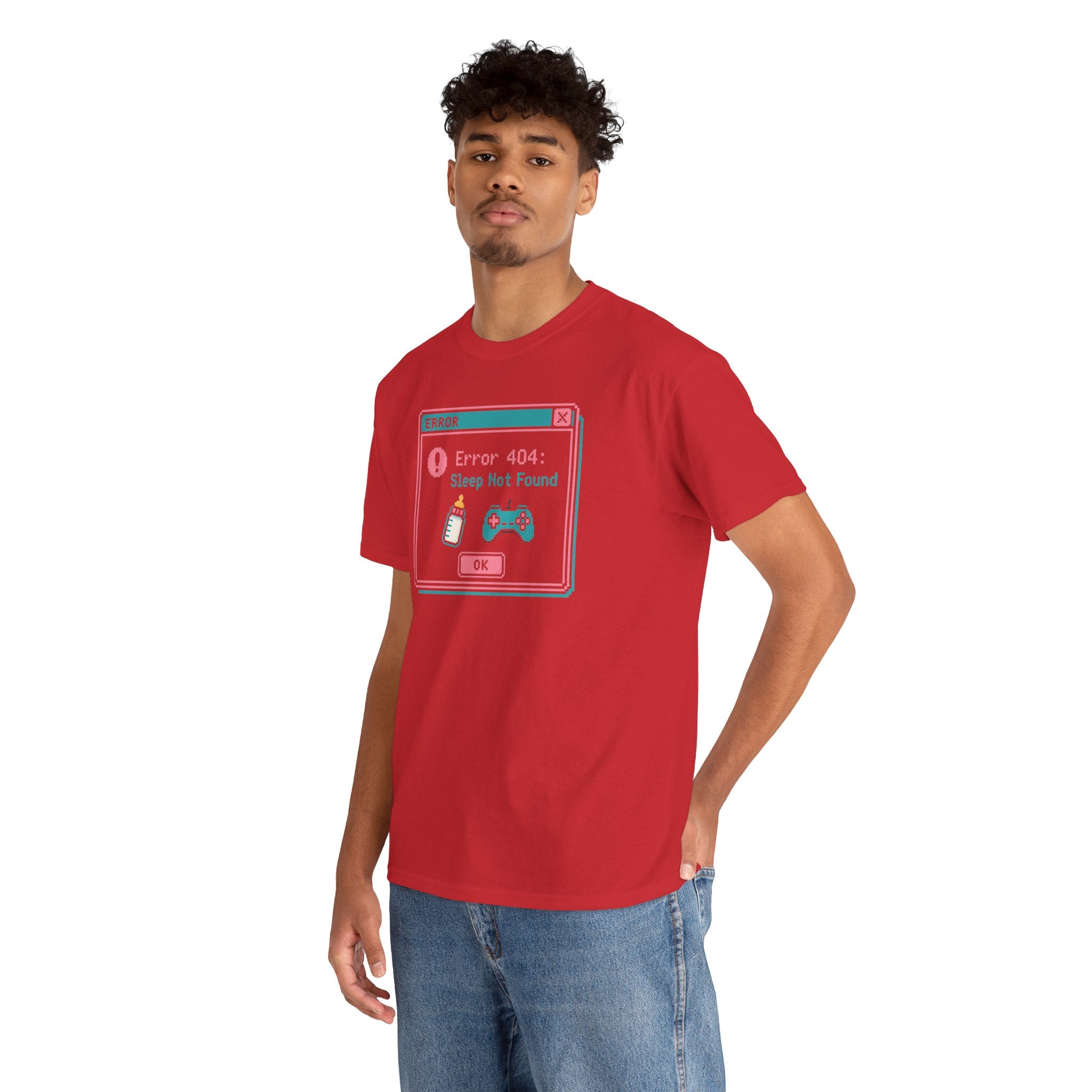 Error 404 "Sleep Not Found" Tee Cute Gamer Vaporwave Graphic TShirt