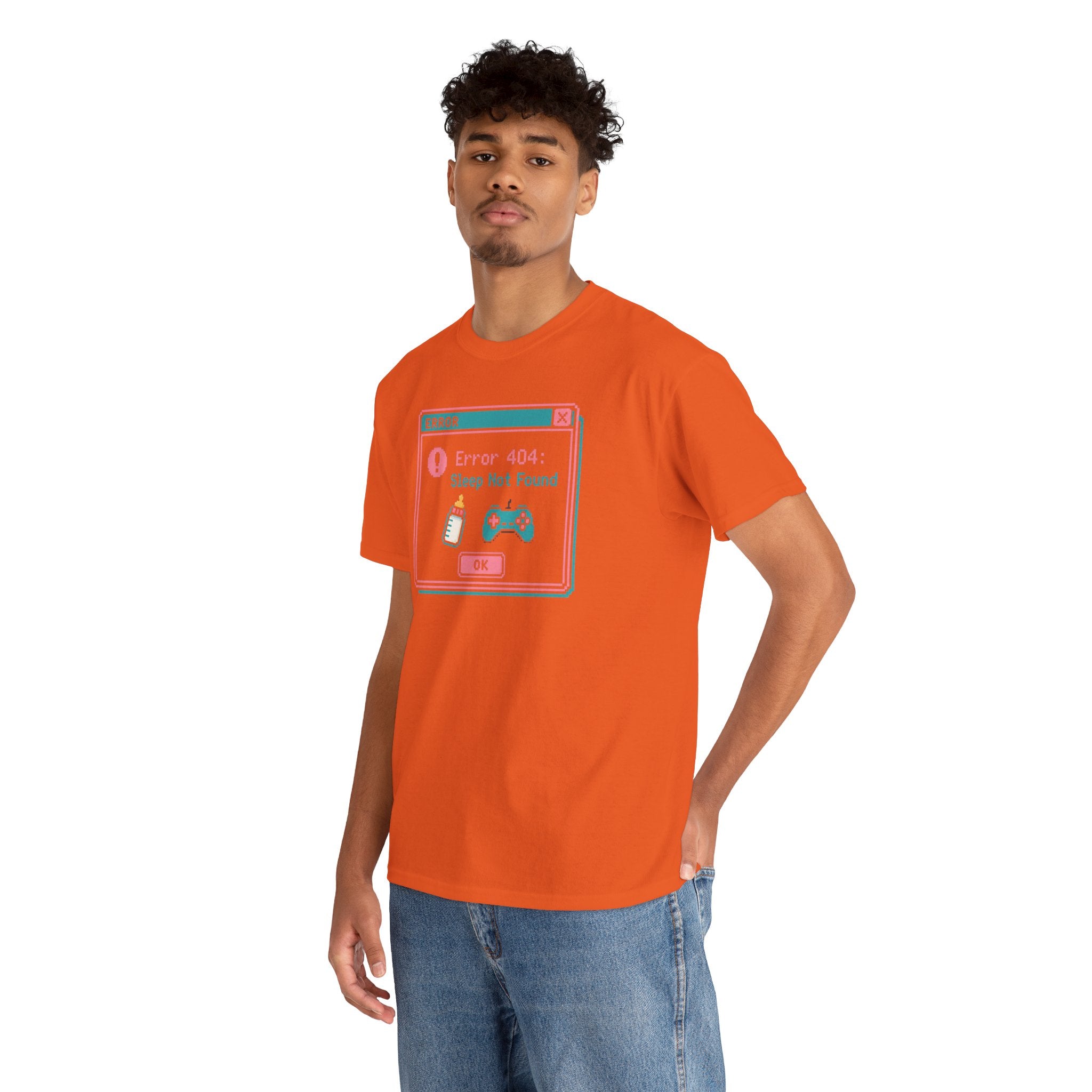 Error 404 "Sleep Not Found" Tee Cute Gamer Vaporwave Graphic TShirt