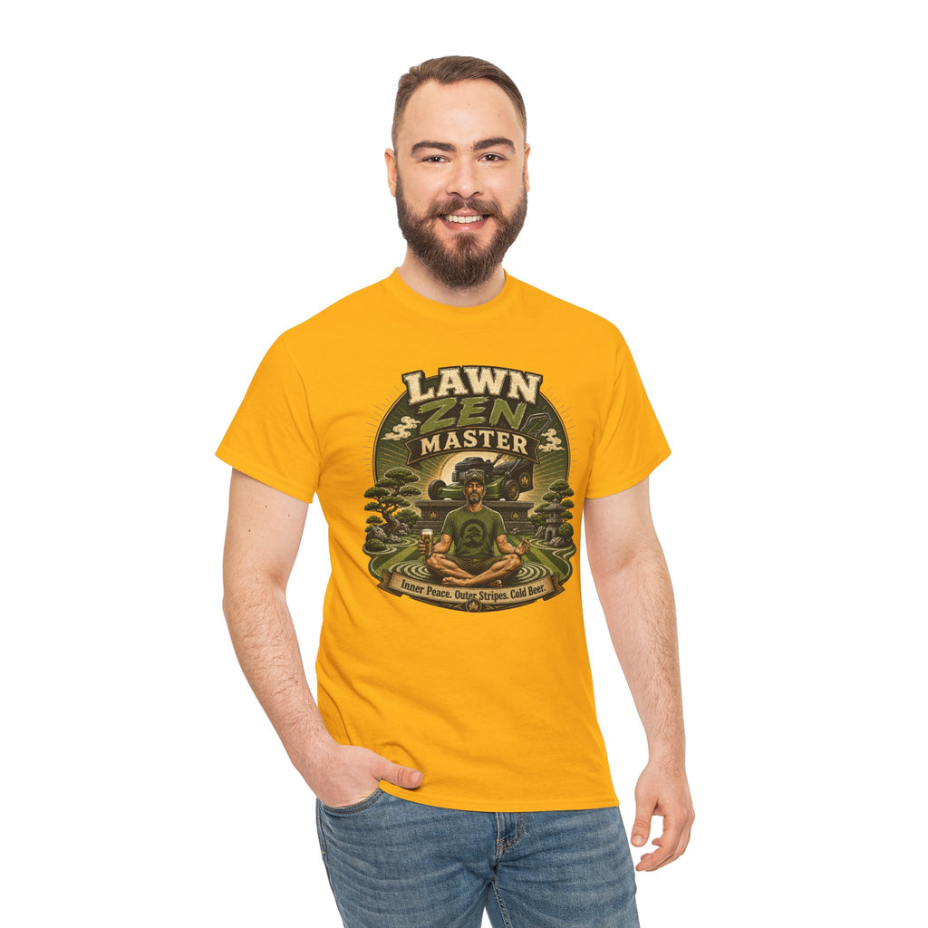 Lawn Zen Master T-Shirt – Gardening Humor Tee