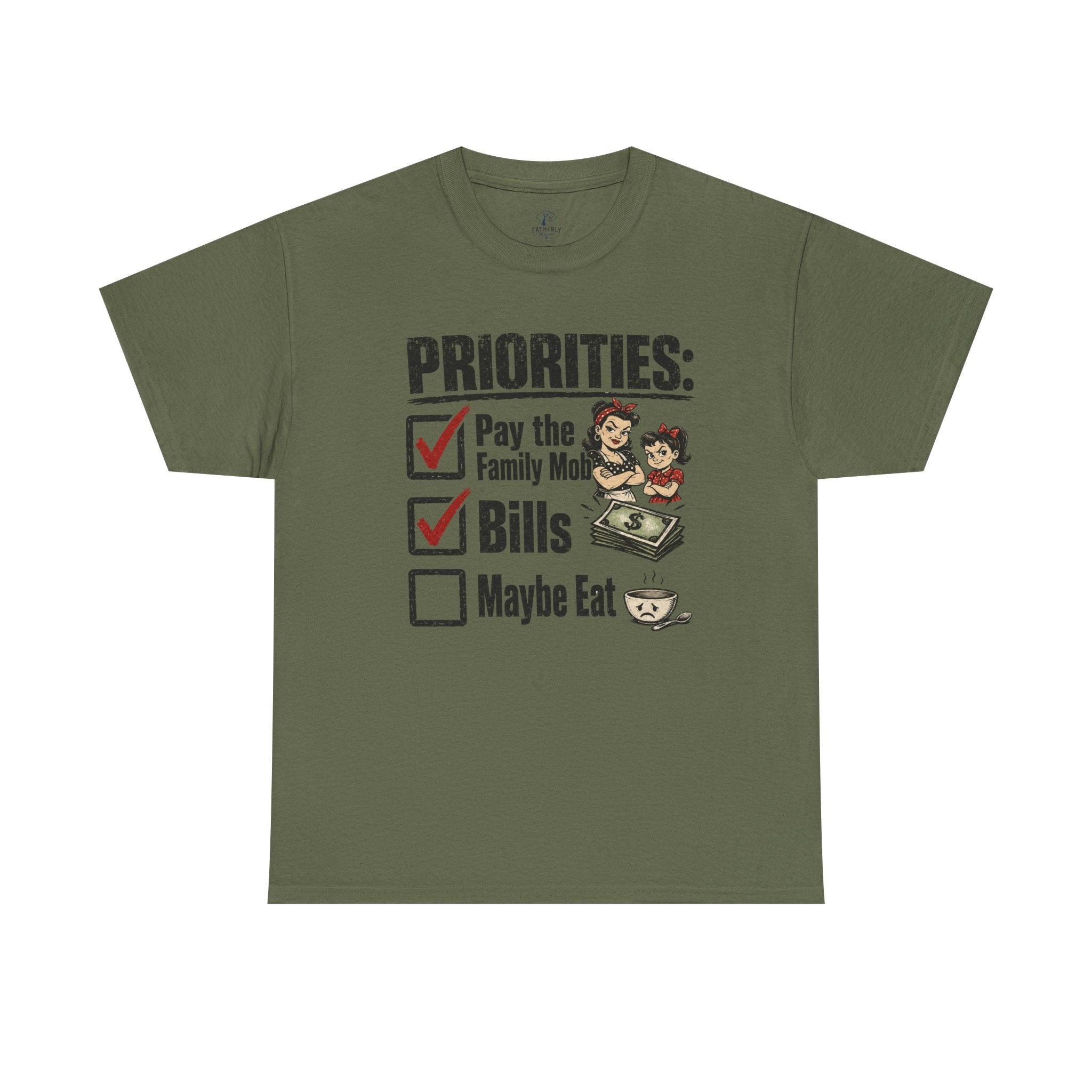 Priorities: Pay the Family, Bills, Maybe Eat T-Shirt