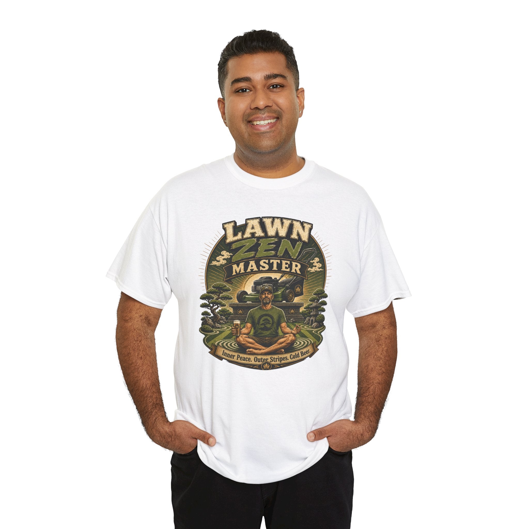 Lawn Zen Master T-Shirt – Gardening Humor Tee