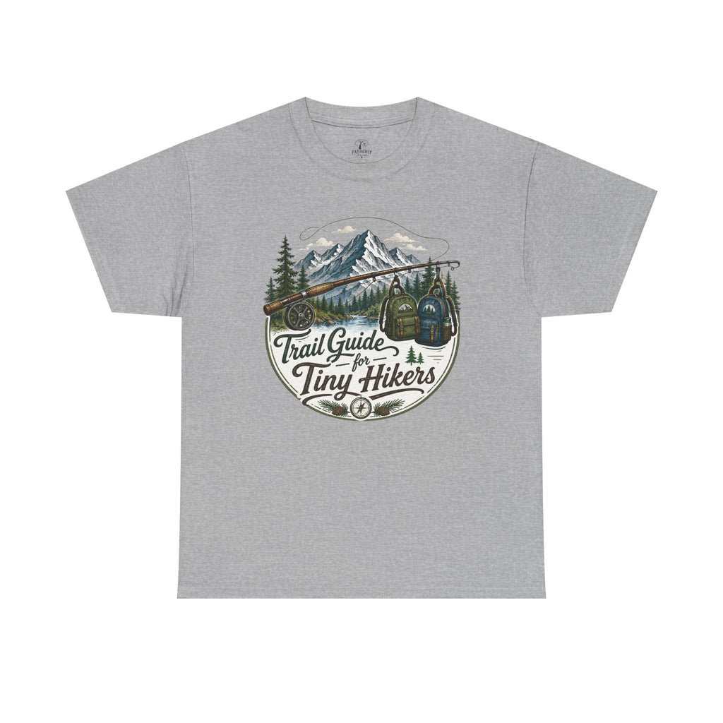 Trail Guide for Tiny Hikers TShirt Mountain Hiking Badge Tee