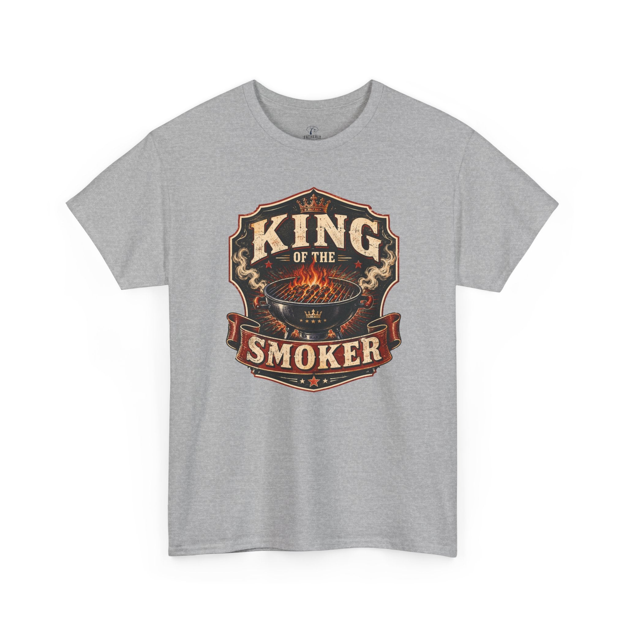 King of the Smoker TShirt  BBQ Grill Master Graphic Tee