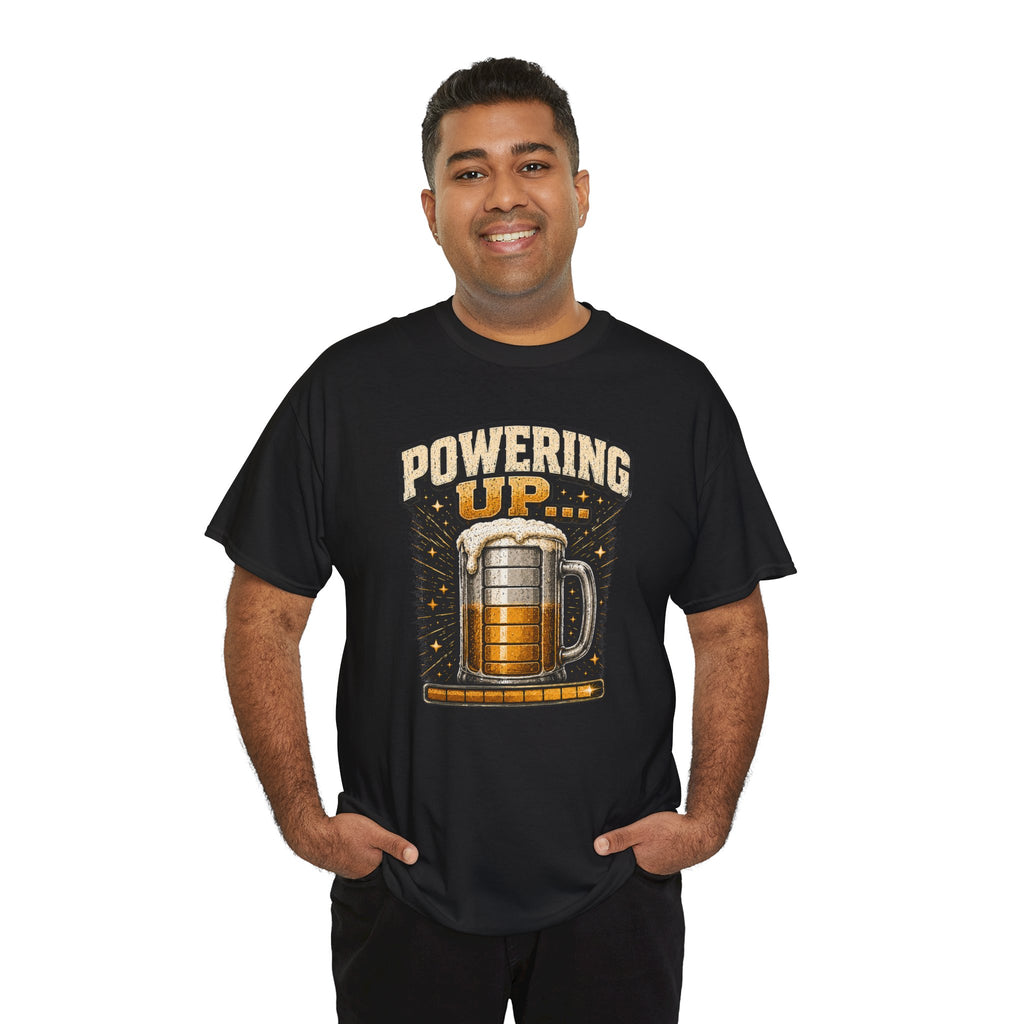 Powering Up Beer Mug T‑Shirt
