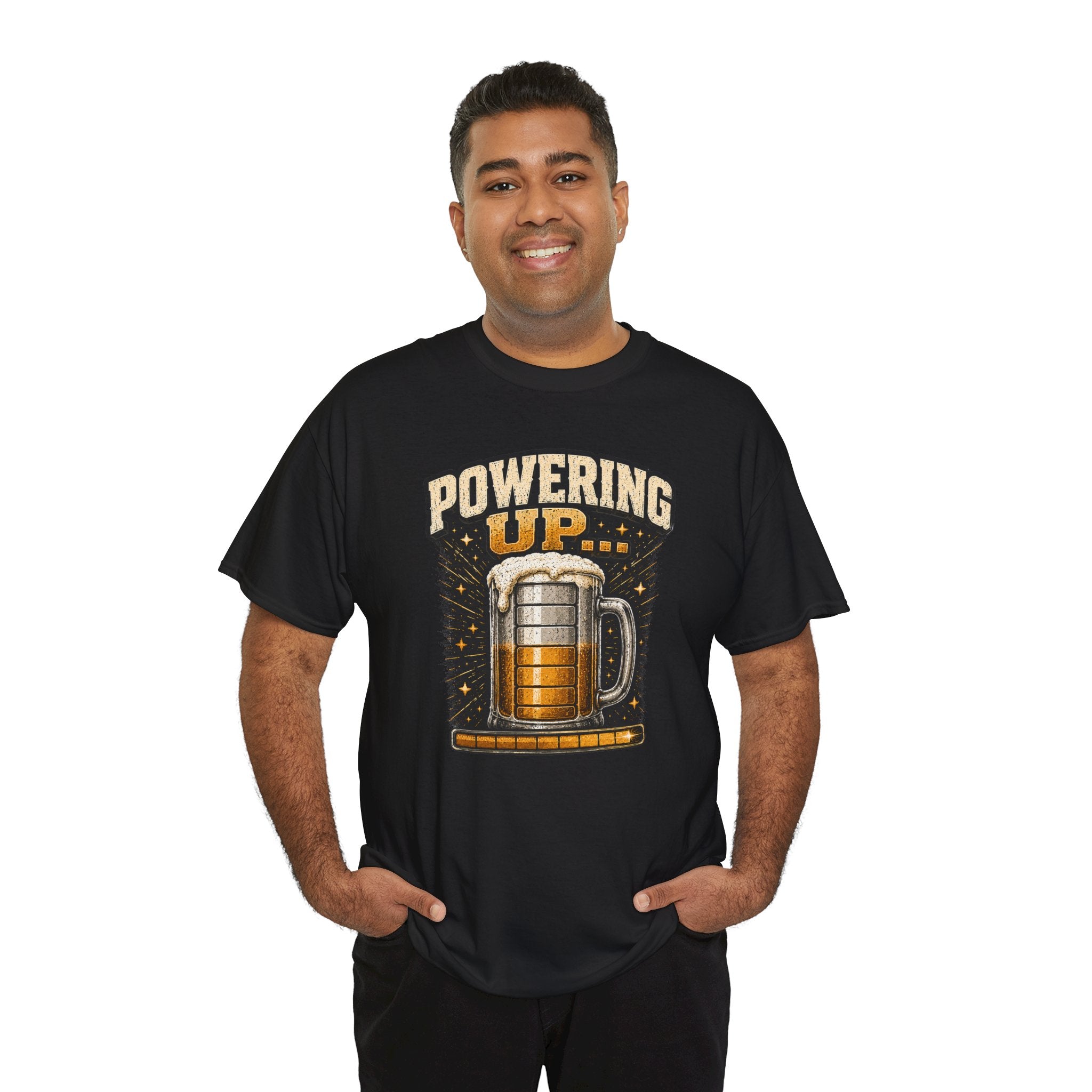 Powering Up Beer Mug T‑Shirt