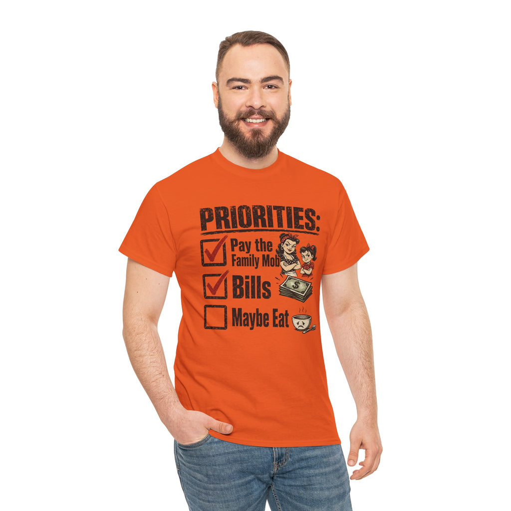 Priorities: Pay the Family, Bills, Maybe Eat T-Shirt