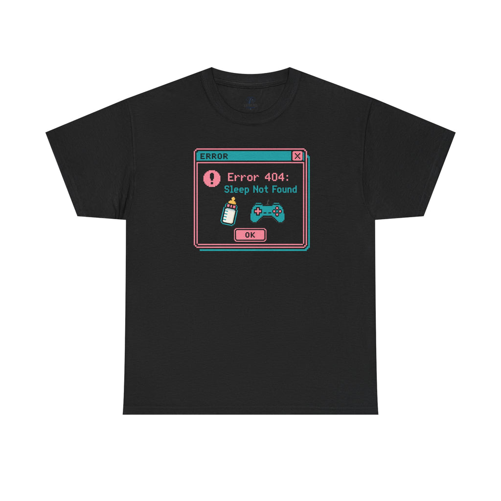 Error 404 "Sleep Not Found" Tee Cute Gamer Vaporwave Graphic TShirt