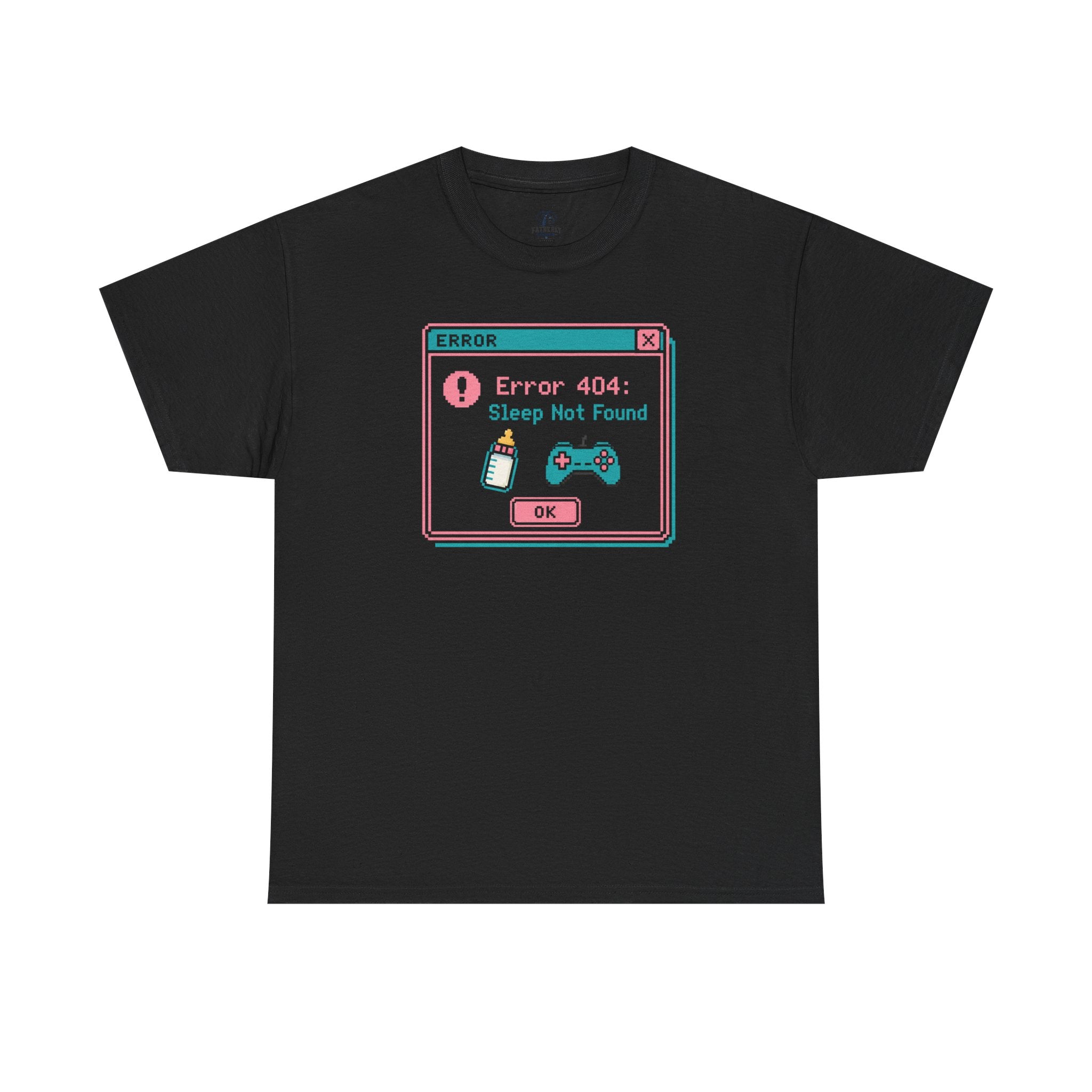 Error 404 "Sleep Not Found" Tee Cute Gamer Vaporwave Graphic TShirt