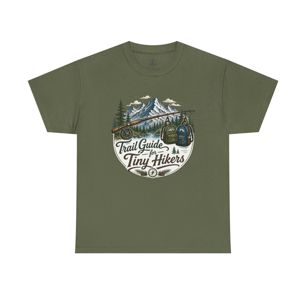 Trail Guide for Tiny Hikers TShirt Mountain Hiking Badge Tee