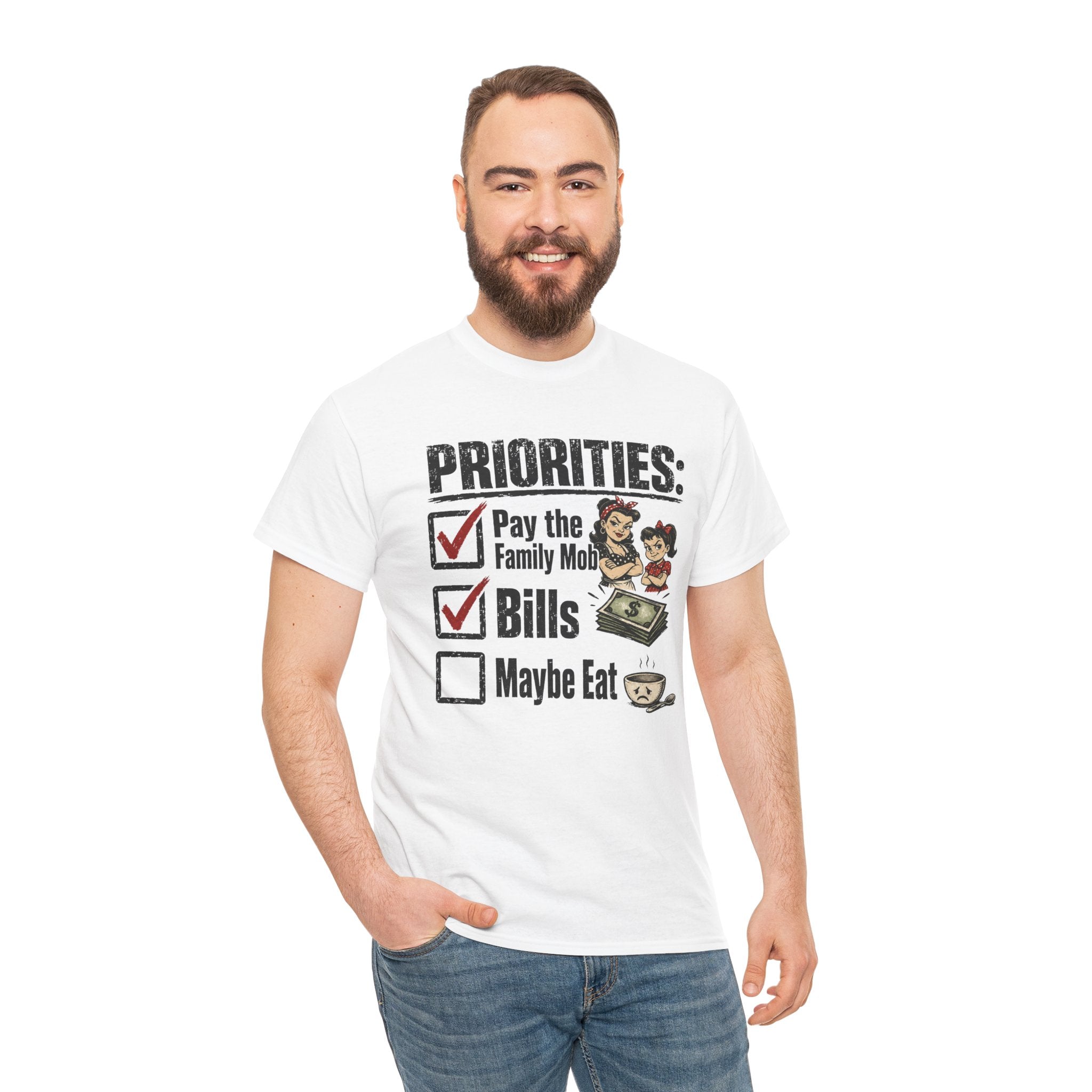 Priorities: Pay the Family, Bills, Maybe Eat T-Shirt