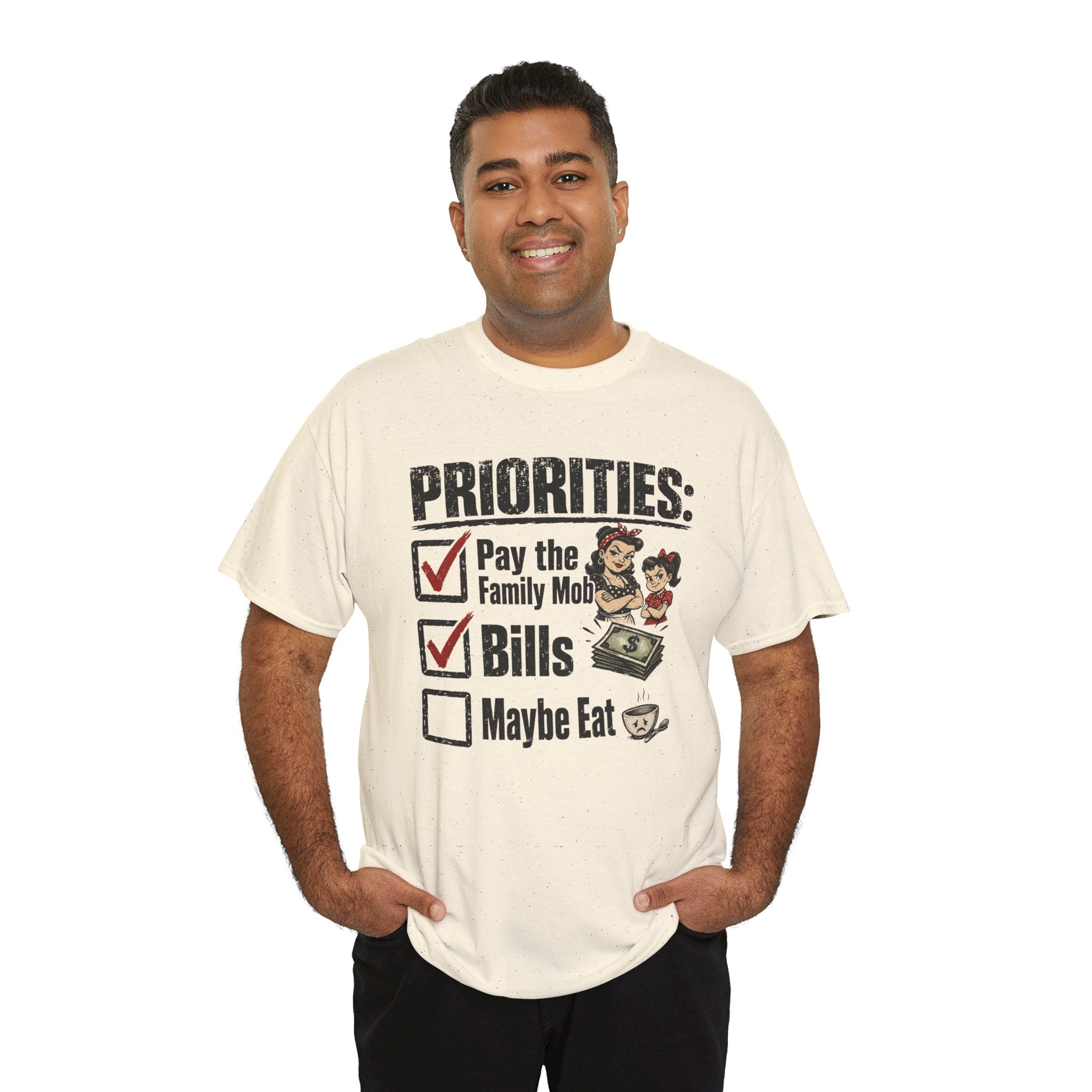Priorities: Pay the Family, Bills, Maybe Eat T-Shirt