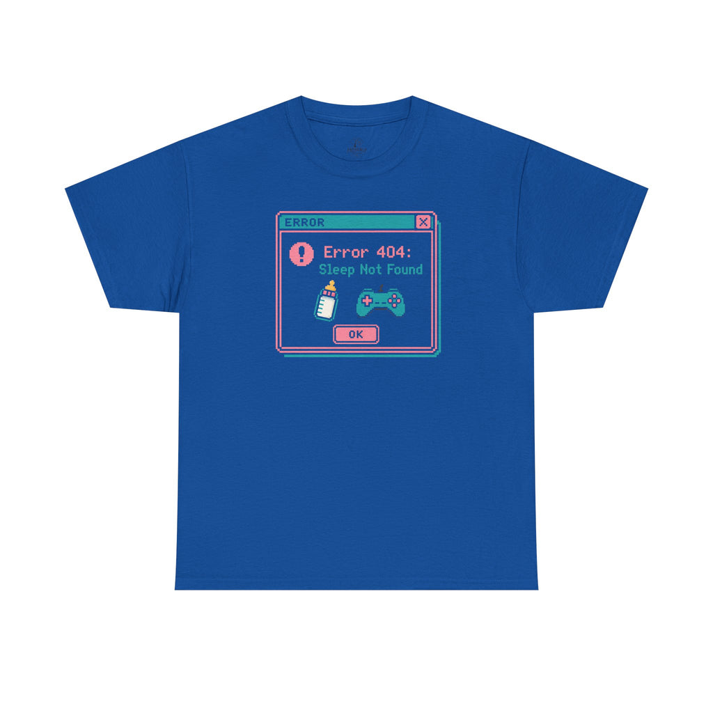 Error 404 "Sleep Not Found" Tee Cute Gamer Vaporwave Graphic TShirt