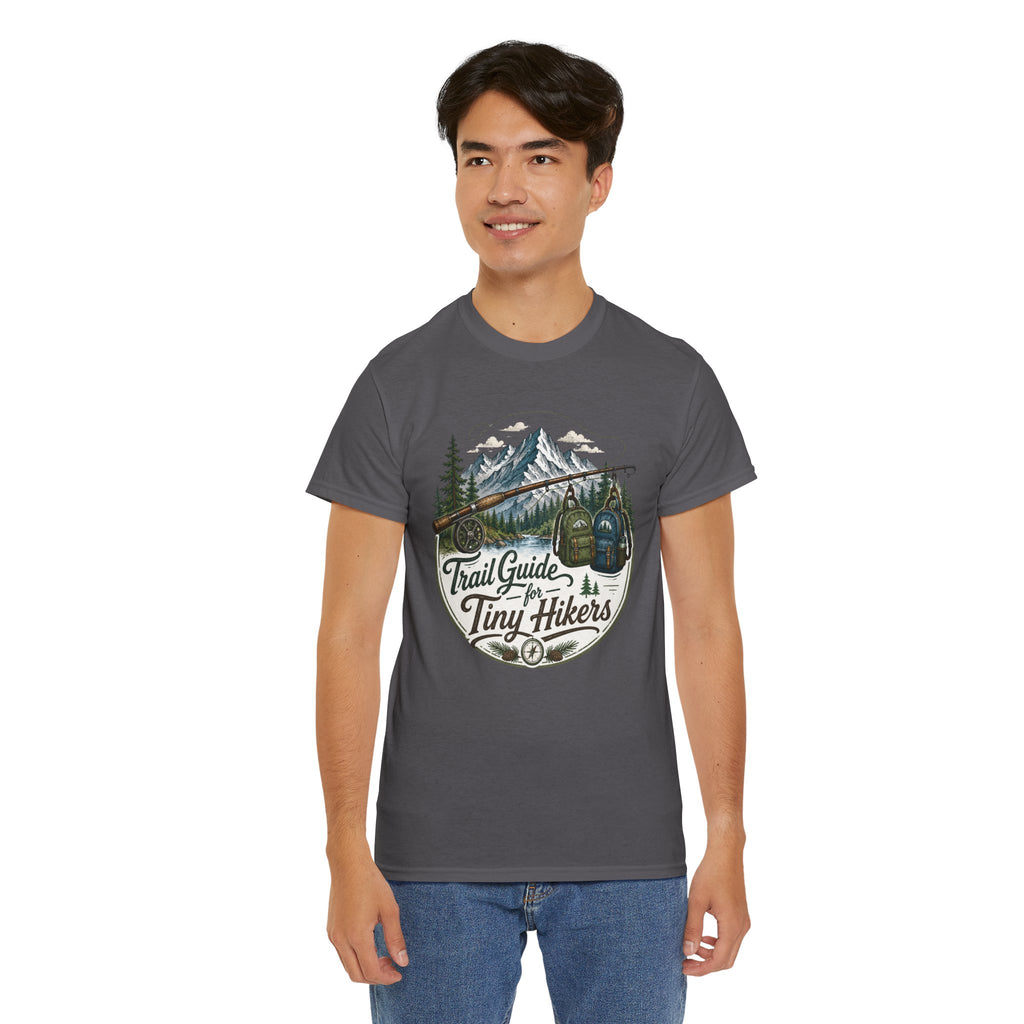 Trail Guide for Tiny Hikers TShirt Mountain Hiking Badge Tee