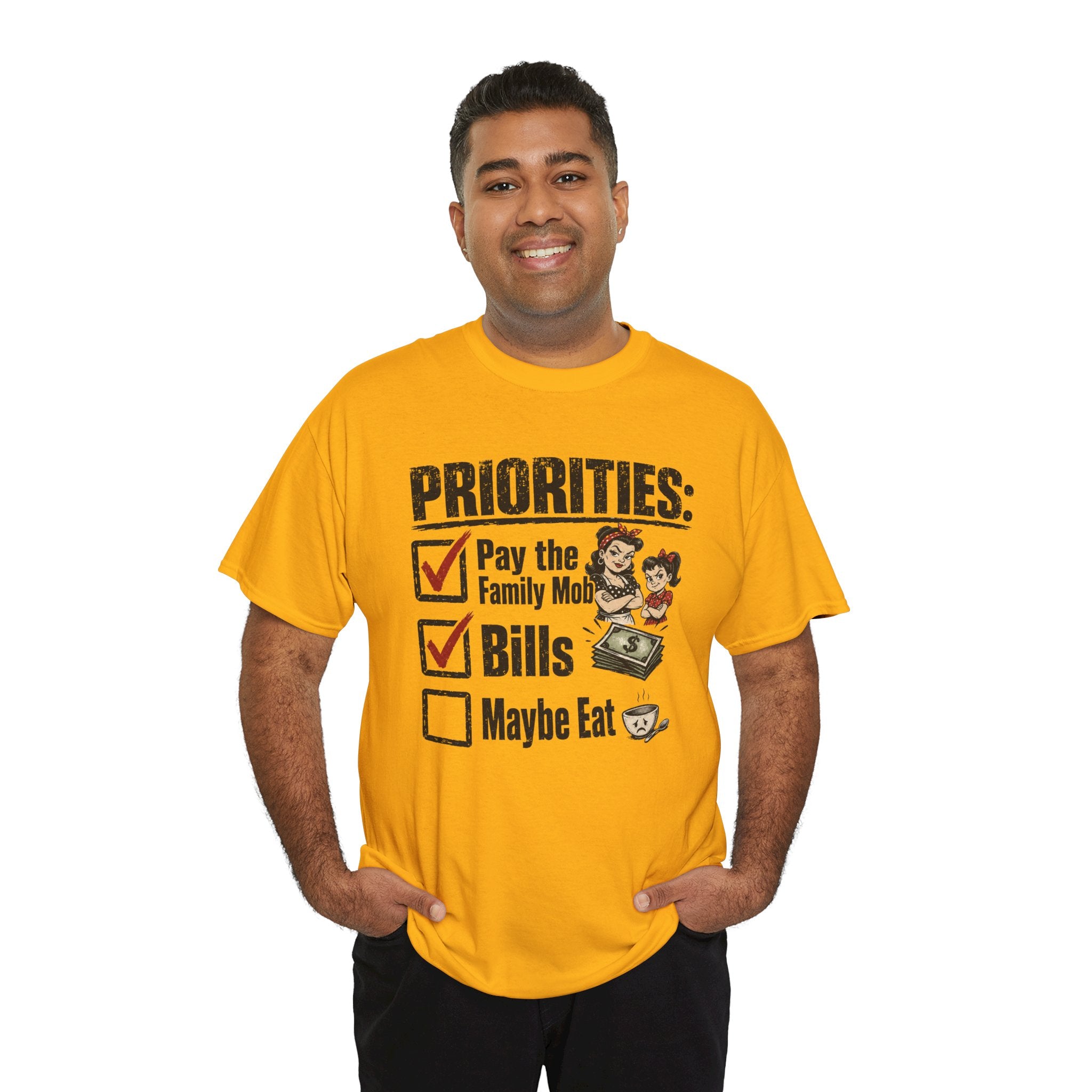 Priorities: Pay the Family, Bills, Maybe Eat T-Shirt