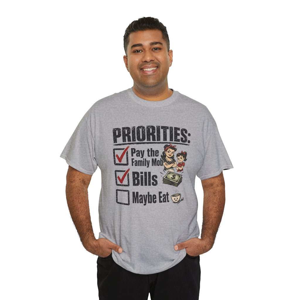 Priorities: Pay the Family, Bills, Maybe Eat T-Shirt